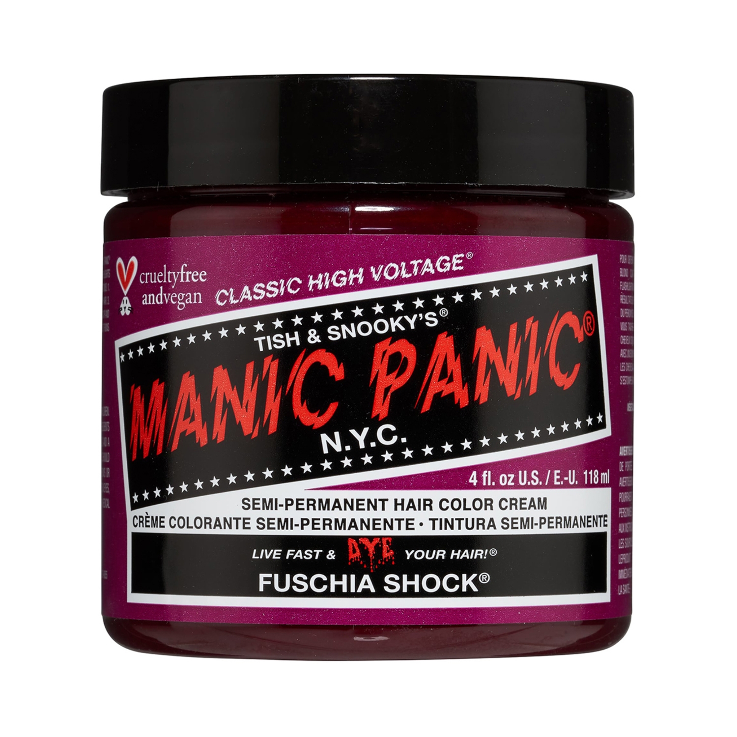 Manic Panic | Manic Panic Classic High Voltage Semi Permanent Hair Color Cream - Fuschia Shock (118ml)