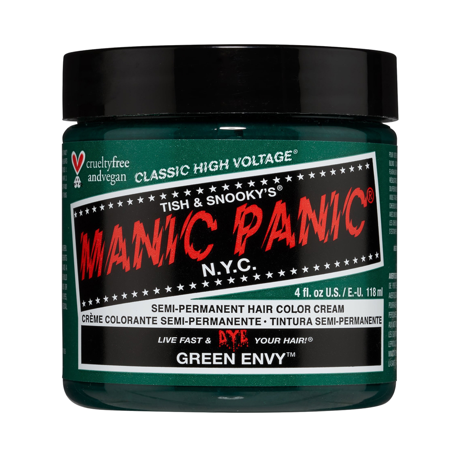Manic Panic | Manic Panic Classic High Voltage Semi Permanent Hair Color Cream - Green Envy (118ml)