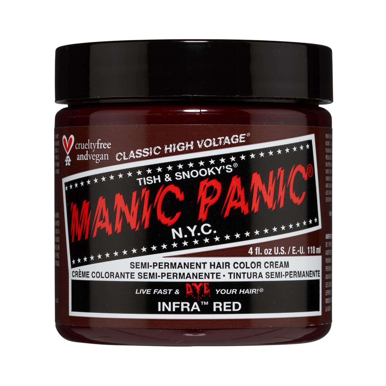 Manic Panic | Manic Panic Classic High Voltage Semi Permanent Hair Color Cream - Infra Red (118ml)