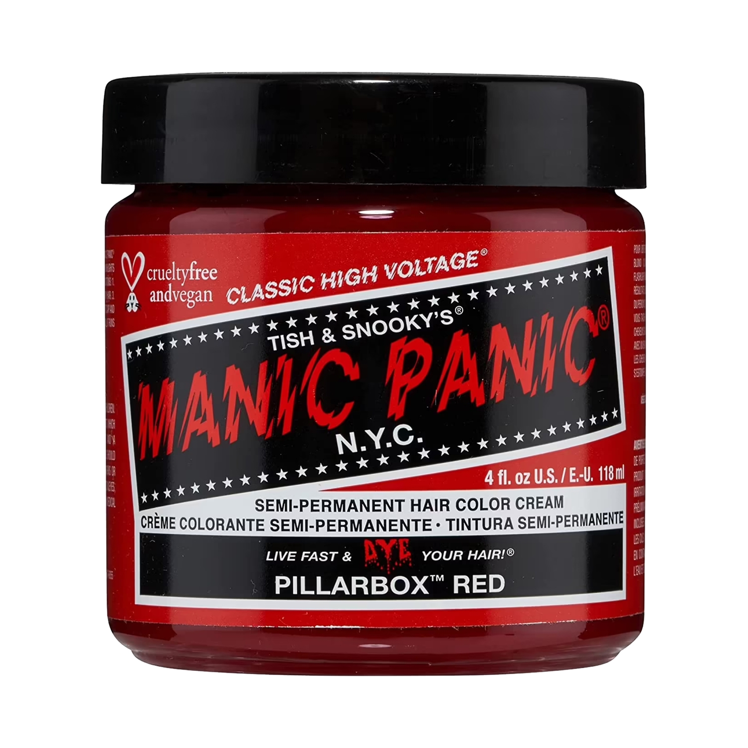Manic Panic | Manic Panic Classic High Voltage Semi Permanent Hair Color Cream - Pillarbox Red (118ml)
