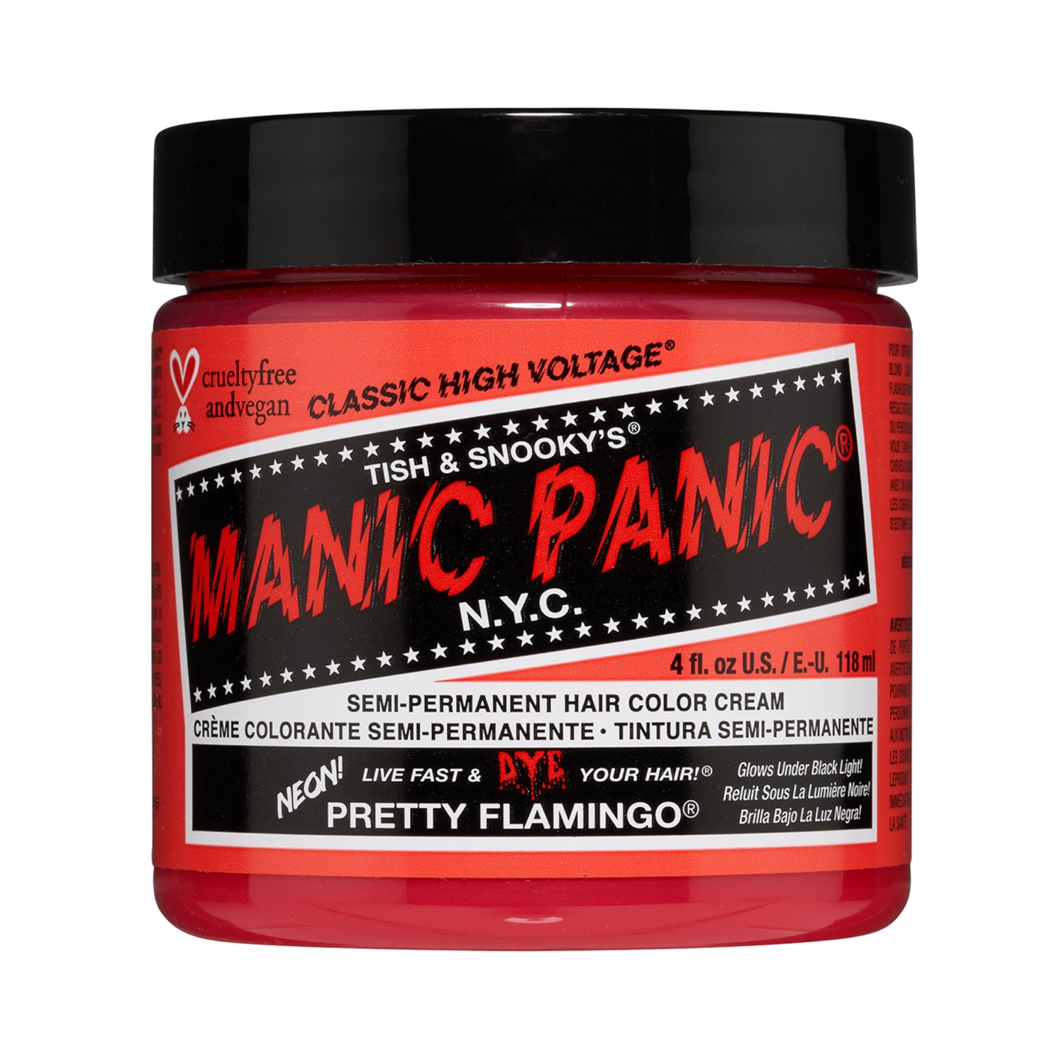 Manic Panic Classic High Voltage Semi Permanent Hair Color Cream - Pretty Flamingo (118ml)