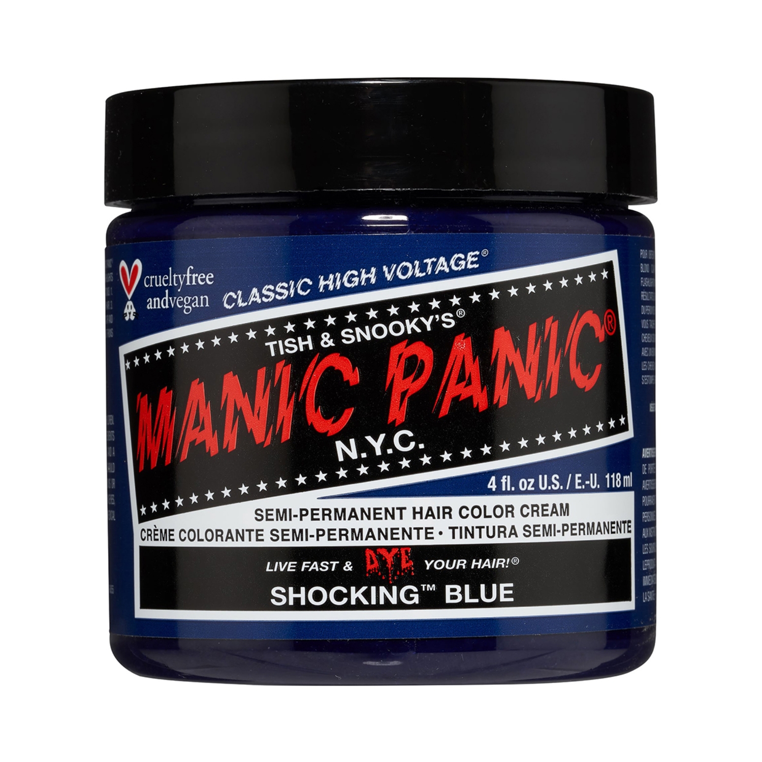 Manic Panic | Manic Panic Classic High Voltage Semi Permanent Hair Color Cream - Shocking Blue (118ml)