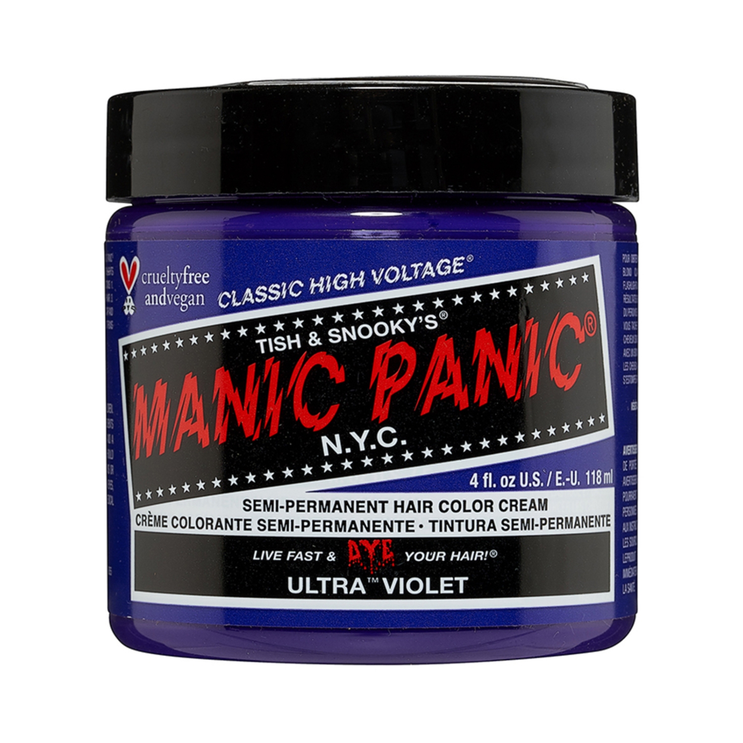 Manic Panic | Manic Panic Classic High Voltage Semi Permanent Hair Color Cream - Ultra Violet (118ml)