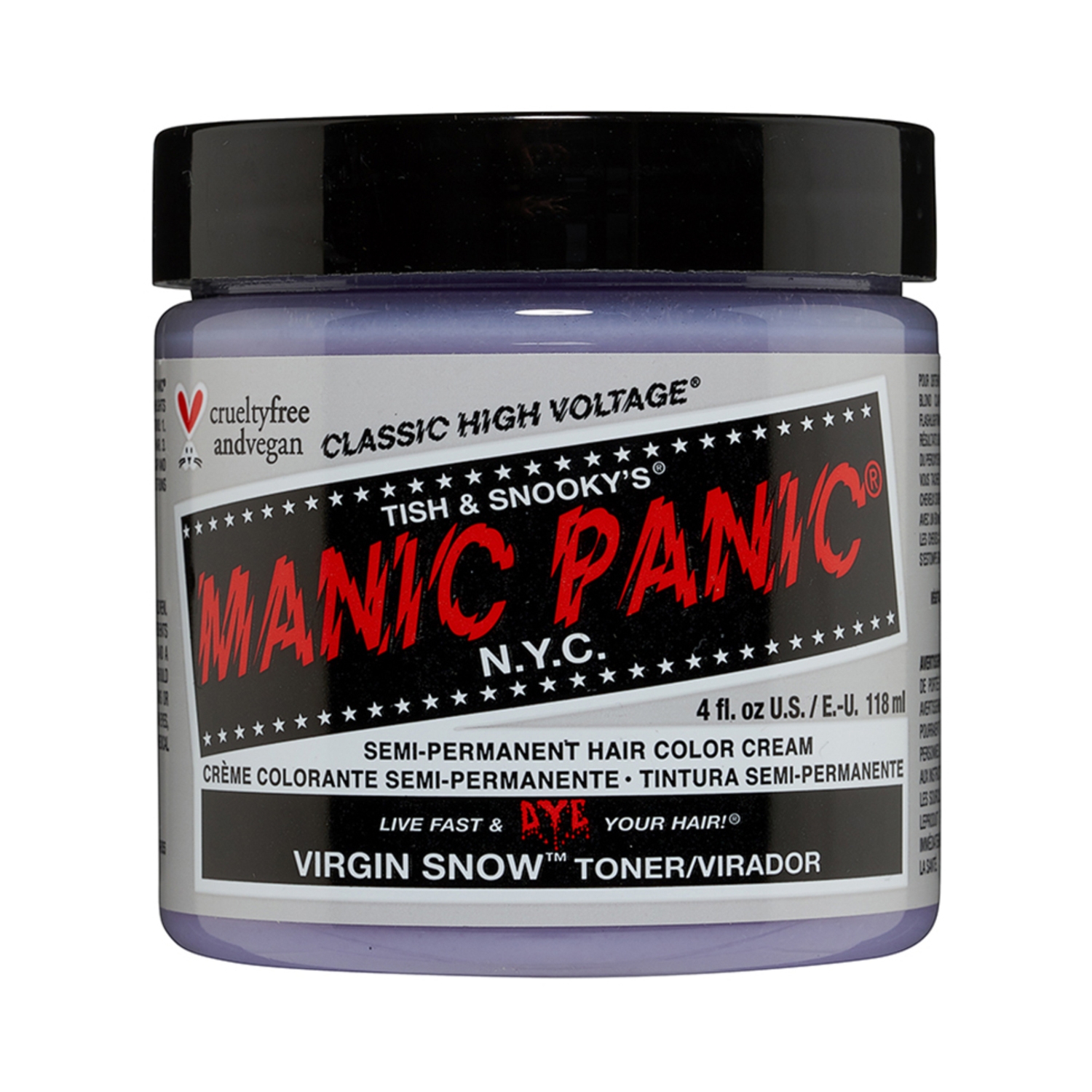 Manic Panic | Manic Panic Classic High Voltage Semi Permanent Hair Color Cream - Virgin Snow (118ml)