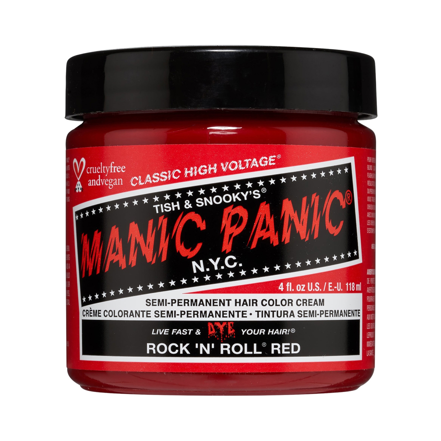 Manic Panic | Manic Panic Classic High Voltage Semi Permanent Hair Color Cream - Rock'N'Roll Red (118ml)