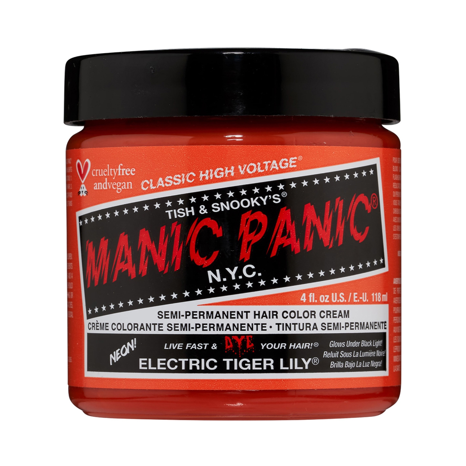 Manic Panic | Manic Panic Classic High Voltage Semi Permanent Hair Color Cream - Electric Tiger Lily (118ml)
