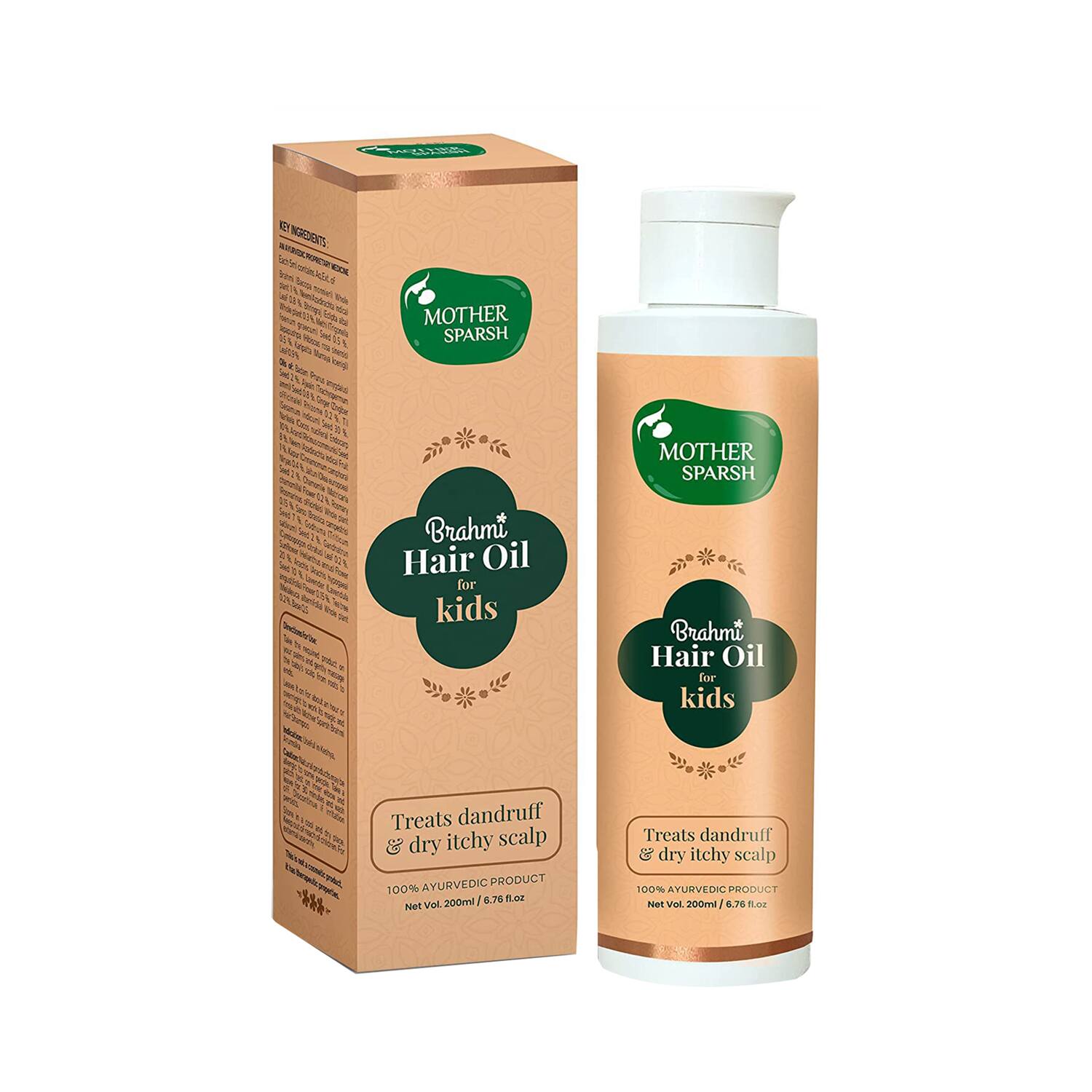 Mother Sparsh | Mother Sparsh Brahmi Anti-Dandruff Hair Oil for Kids (200ml)