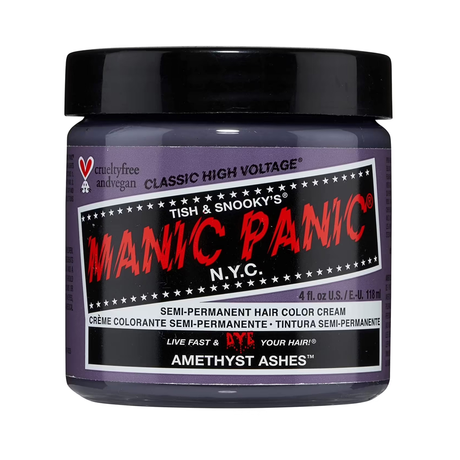 Manic Panic | Manic Panic Classic High Voltage Semi Permanent Hair Color Cream - Amethyst Ashes (118ml)