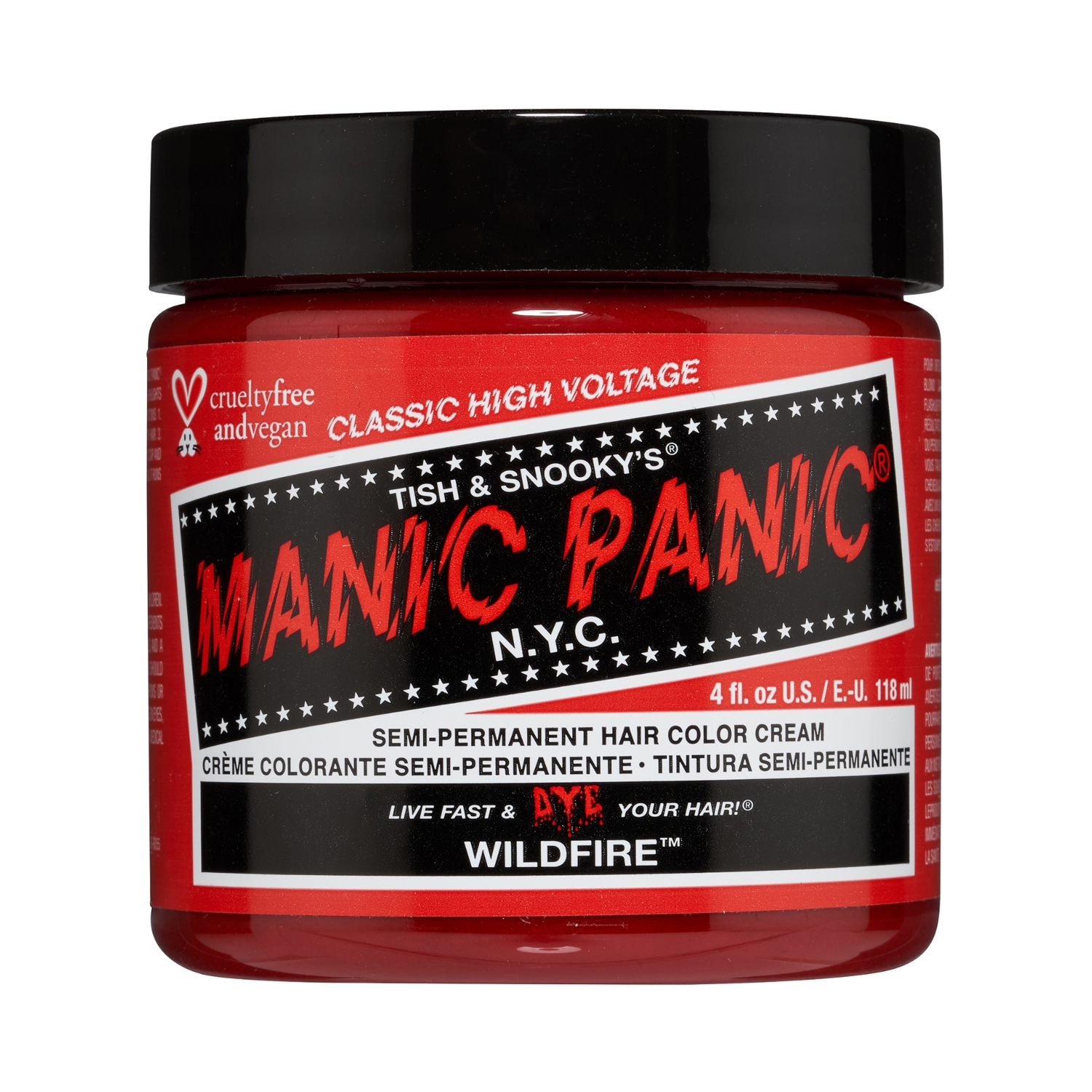 Manic Panic Classic High Voltage Semi Permanent Hair Color Cream - Wildfire (118ml)