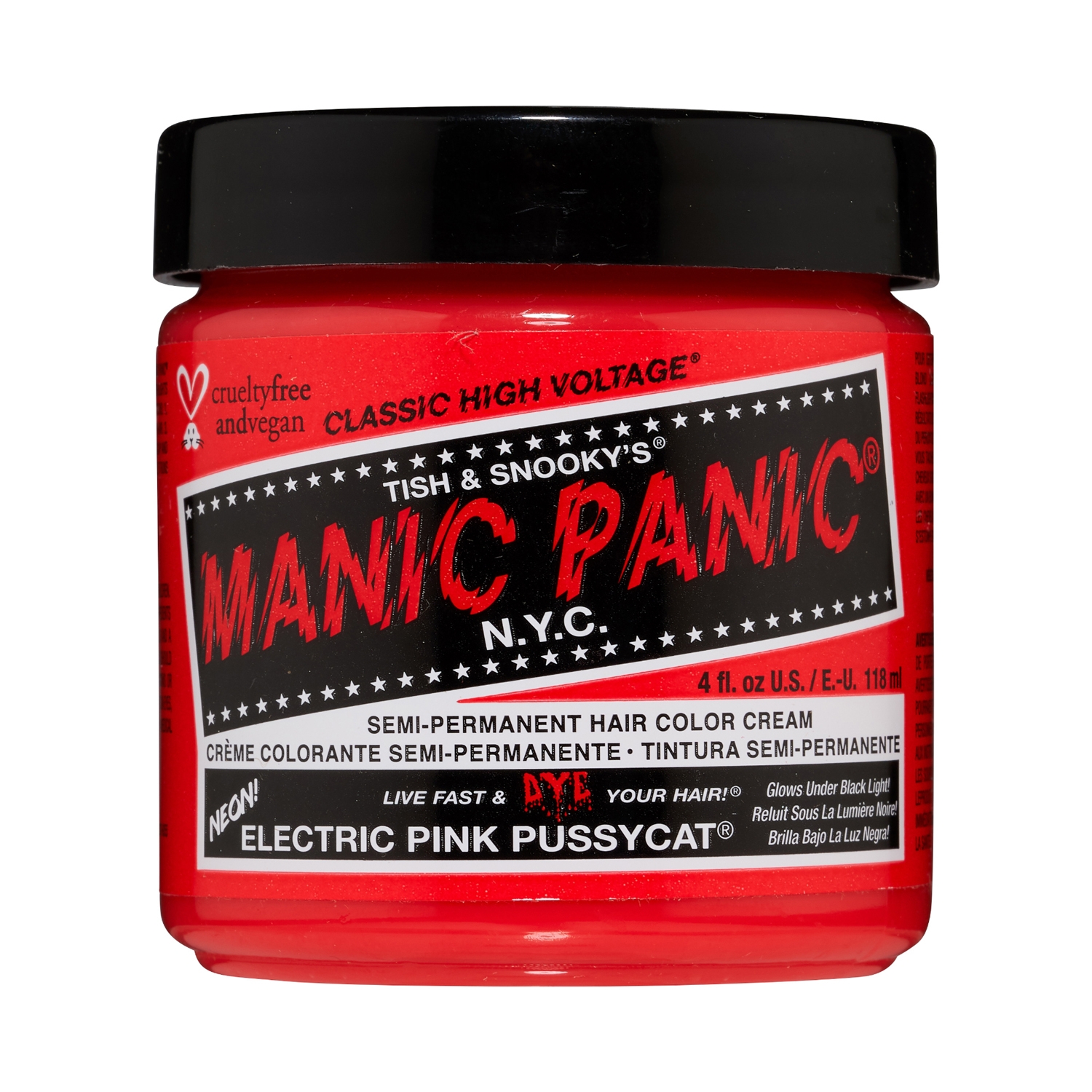 Manic Panic | Manic Panic Classic High Voltage Semi Permanent Hair Color Cream - Electric Pink Pussycat (118ml)