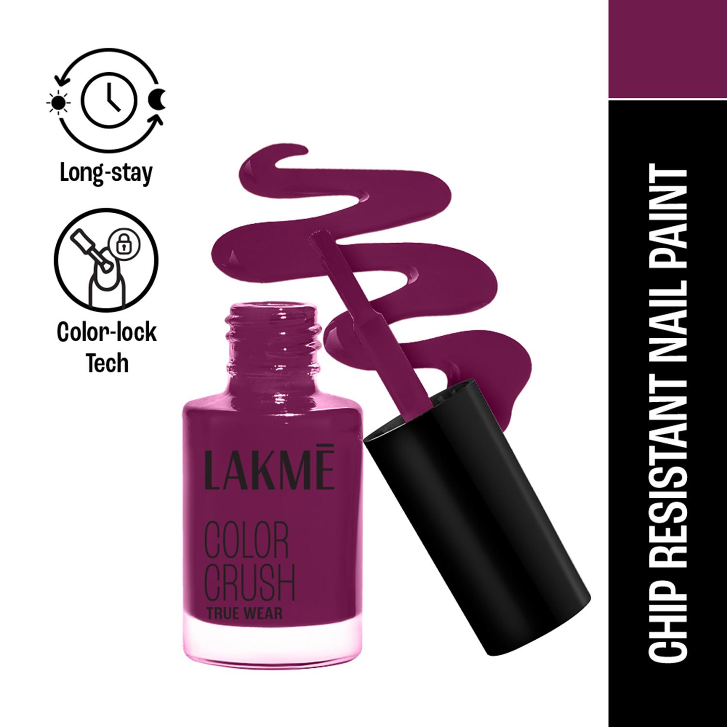 Lakme | Lakme True Wear Color Crush Nail Polish Long Lasting & Vibrant Nail Paint 403 (6 ml)