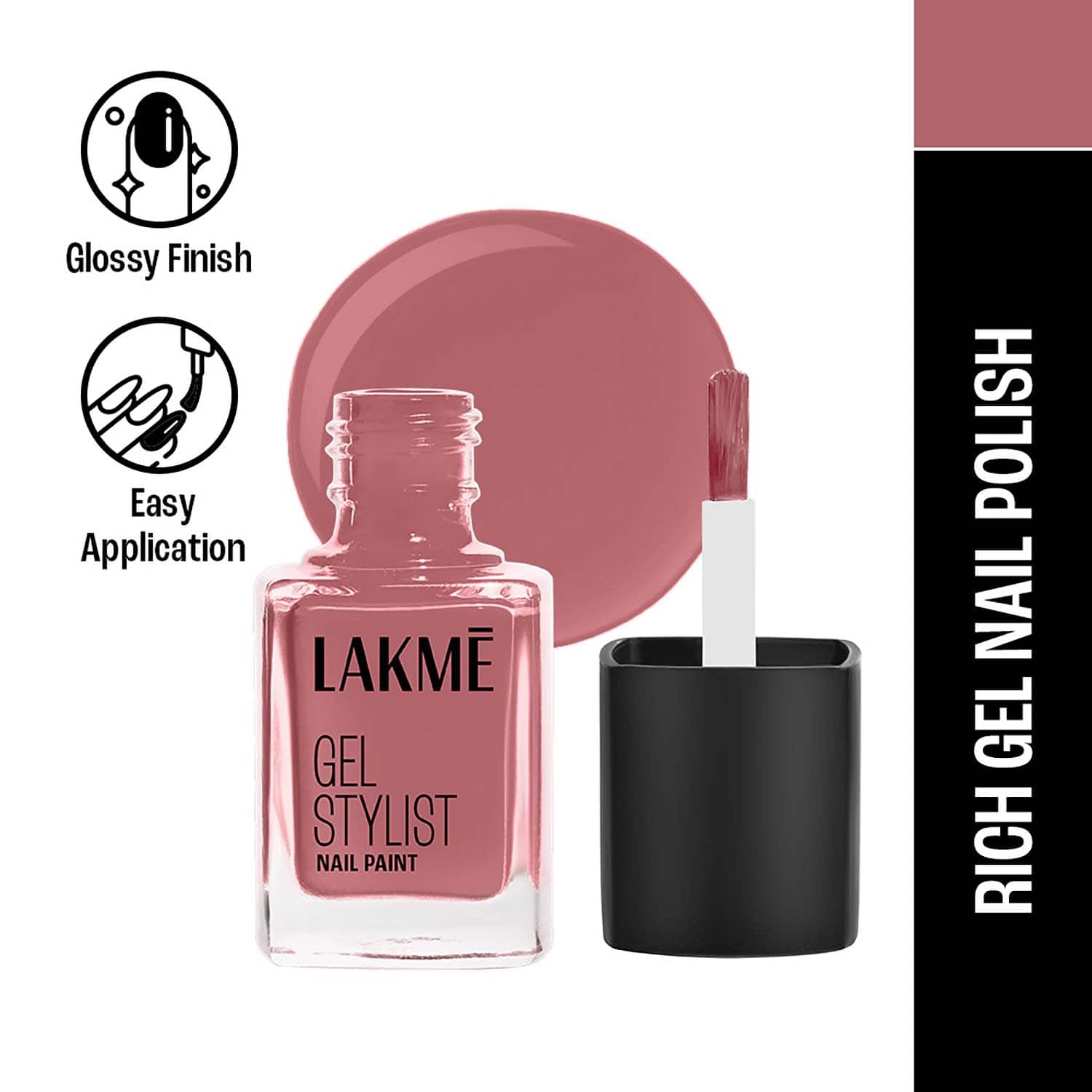 Lakme | Lakme Absolute Gel Stylist - Dusty Rose (12 ml)