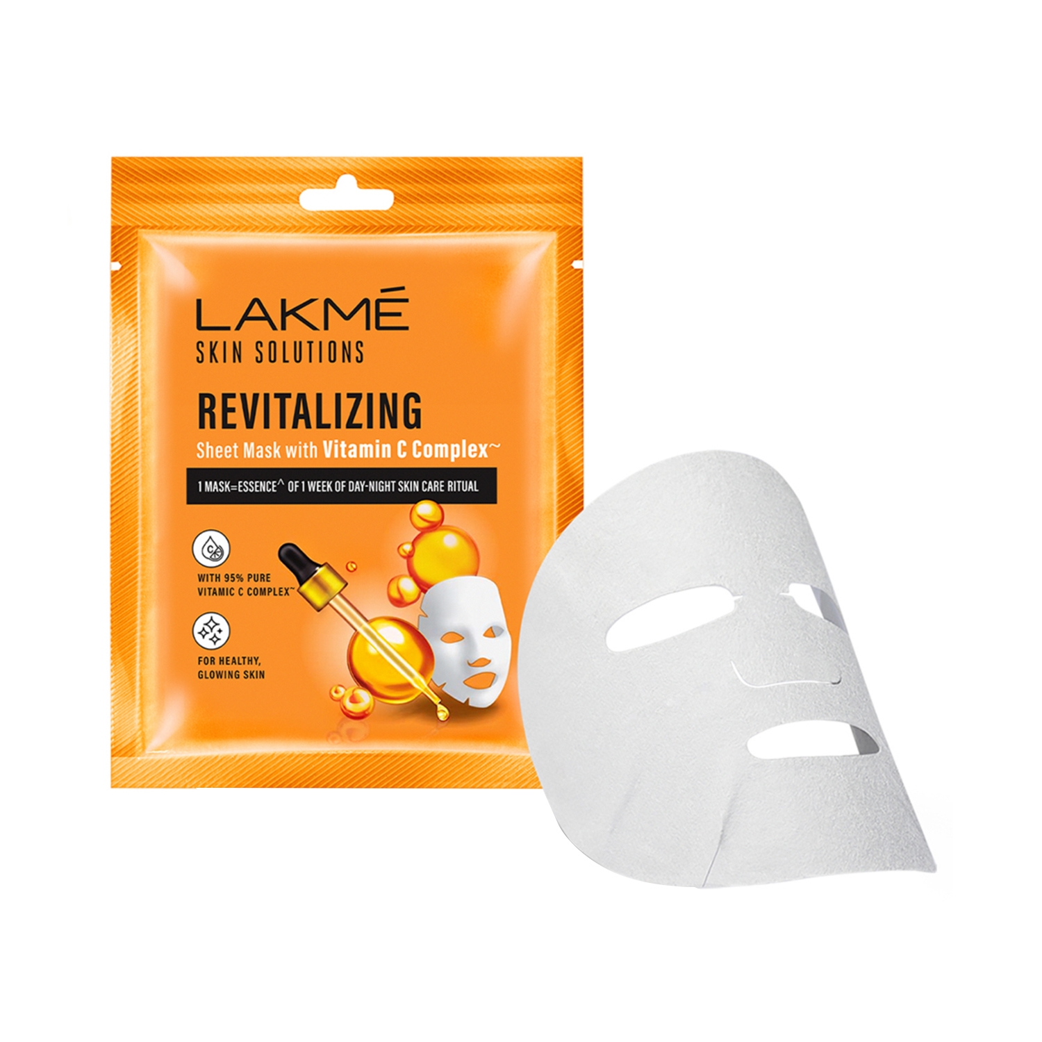 Lakme | Lakme Skin Solutions Sheet Mask Revitalizing With Vitamin C (25ml)