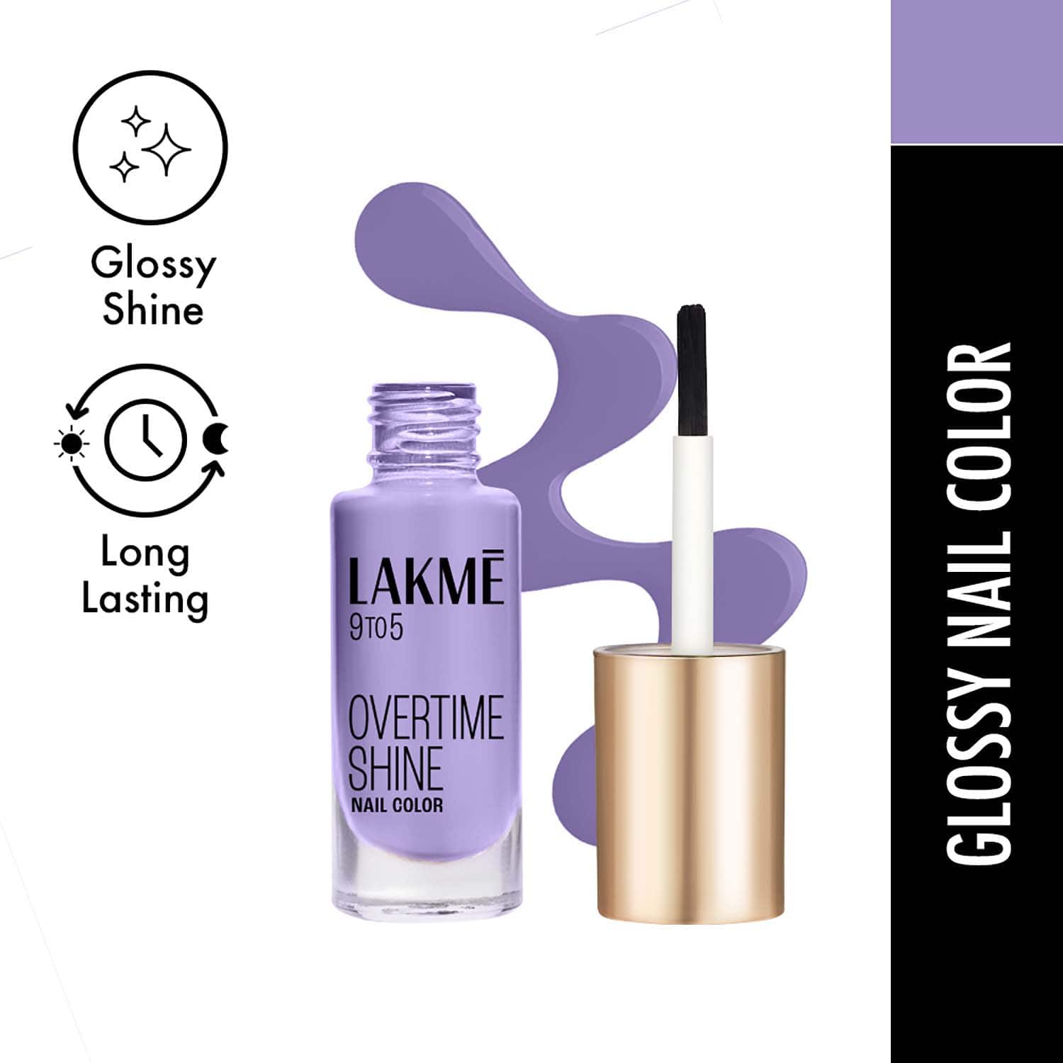 Lakme | Lakme 9to5 P+G Nail - Lush Lavender (6 ml)