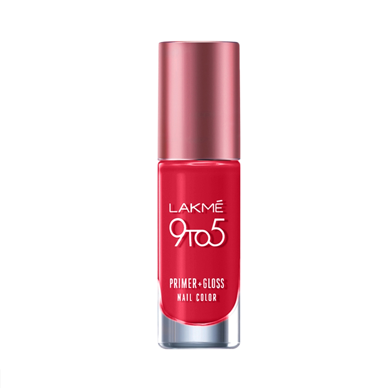Lakme | Lakme 9 To 5 Primer + Gloss Nail Color - Perky Pink (6ml)