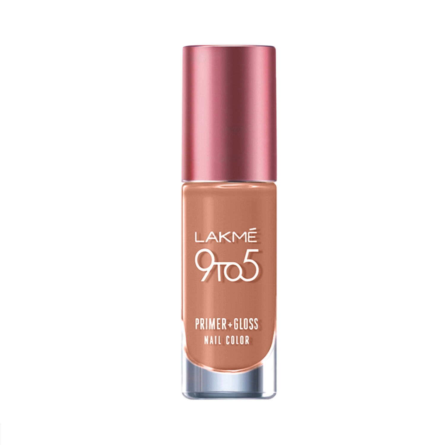 Lakme 9 To 5 Primer + Gloss Nail Color - Staycation Nude (6ml)