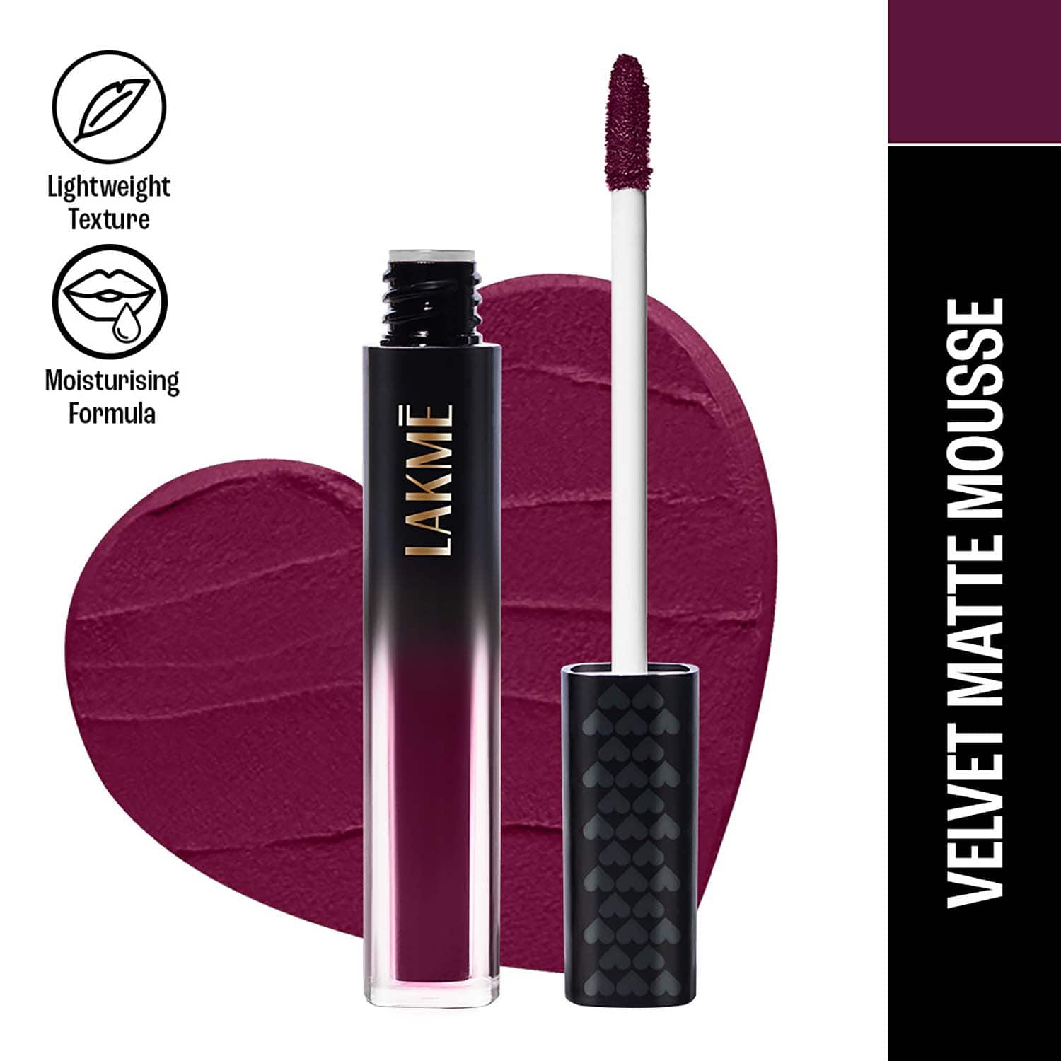 Lakme | Lakme Xtraordin-airy Lip Mousse - Dark Cherry (4.6 g)