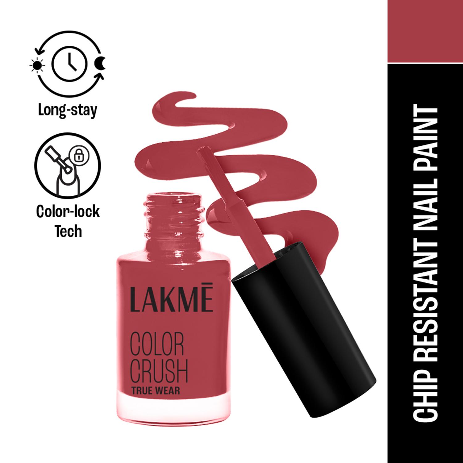 Lakme | Lakme True Wear Color Crush Nail Polish Long Lasting & Vibrant Nail Paint 22 (6 ml)