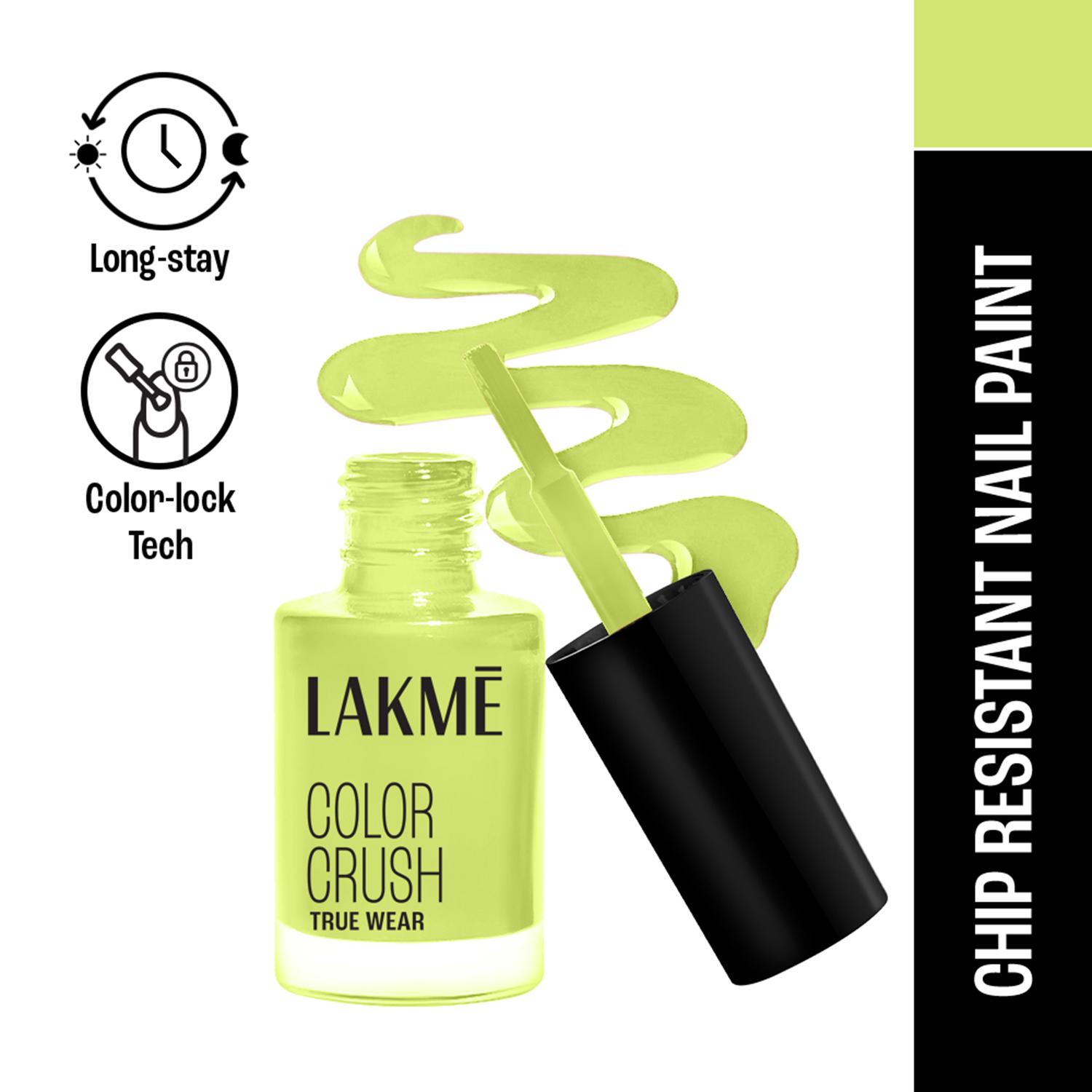 Lakme | Lakme True Wear Color Crush Nail Polish Long Lasting & Vibrant Nail Paint 90 (6 ml)