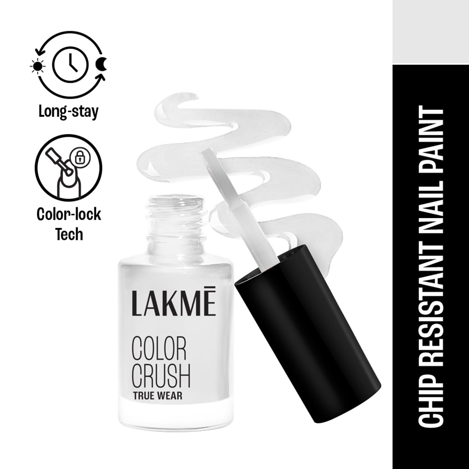 Lakme | Lakme True Wear Color Crush Nail Polish Long Lasting & Vibrant Nail Paint 10 (6 ml)