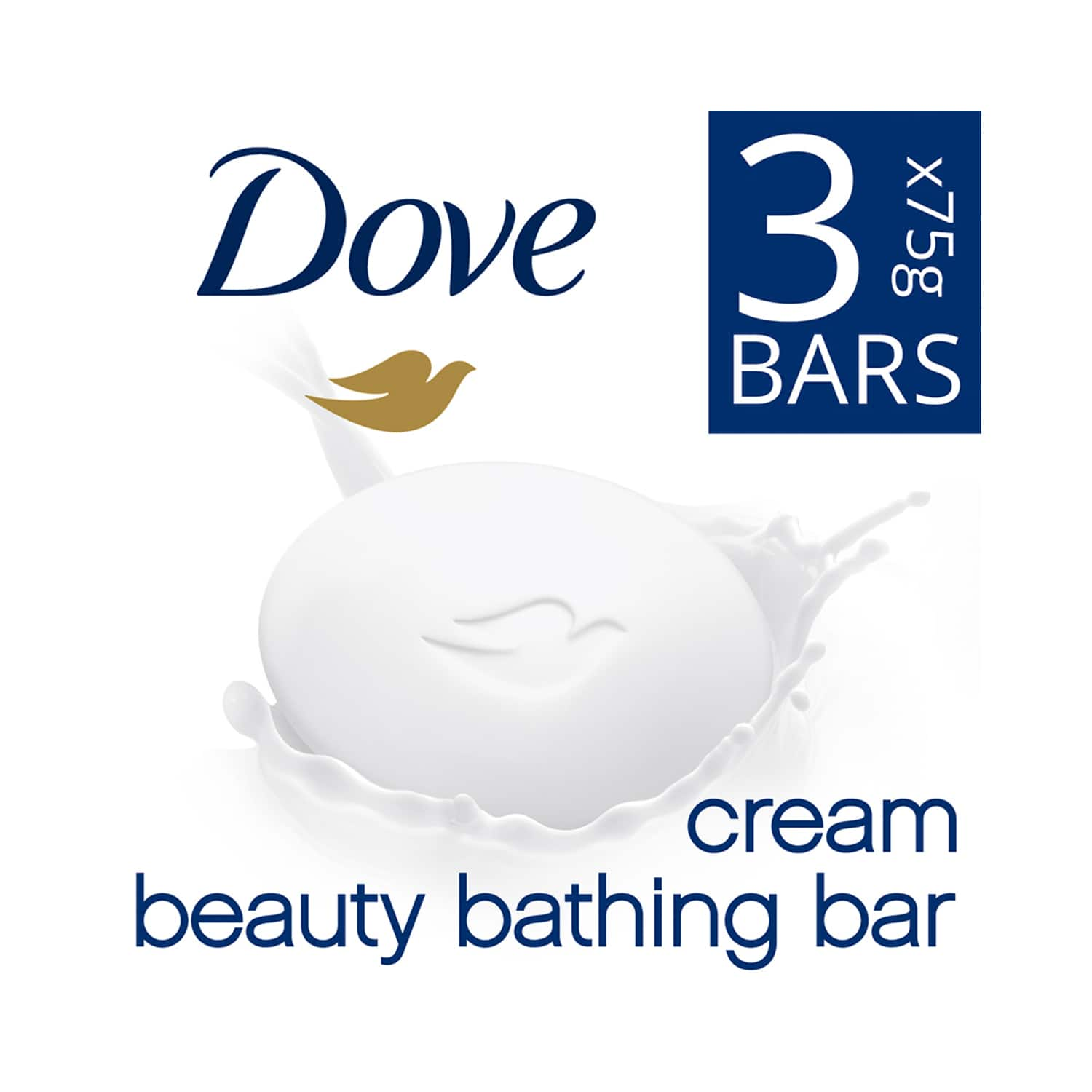 Dove | Dove Cream Beauty Bathing Bar Set - (3 Pcs)