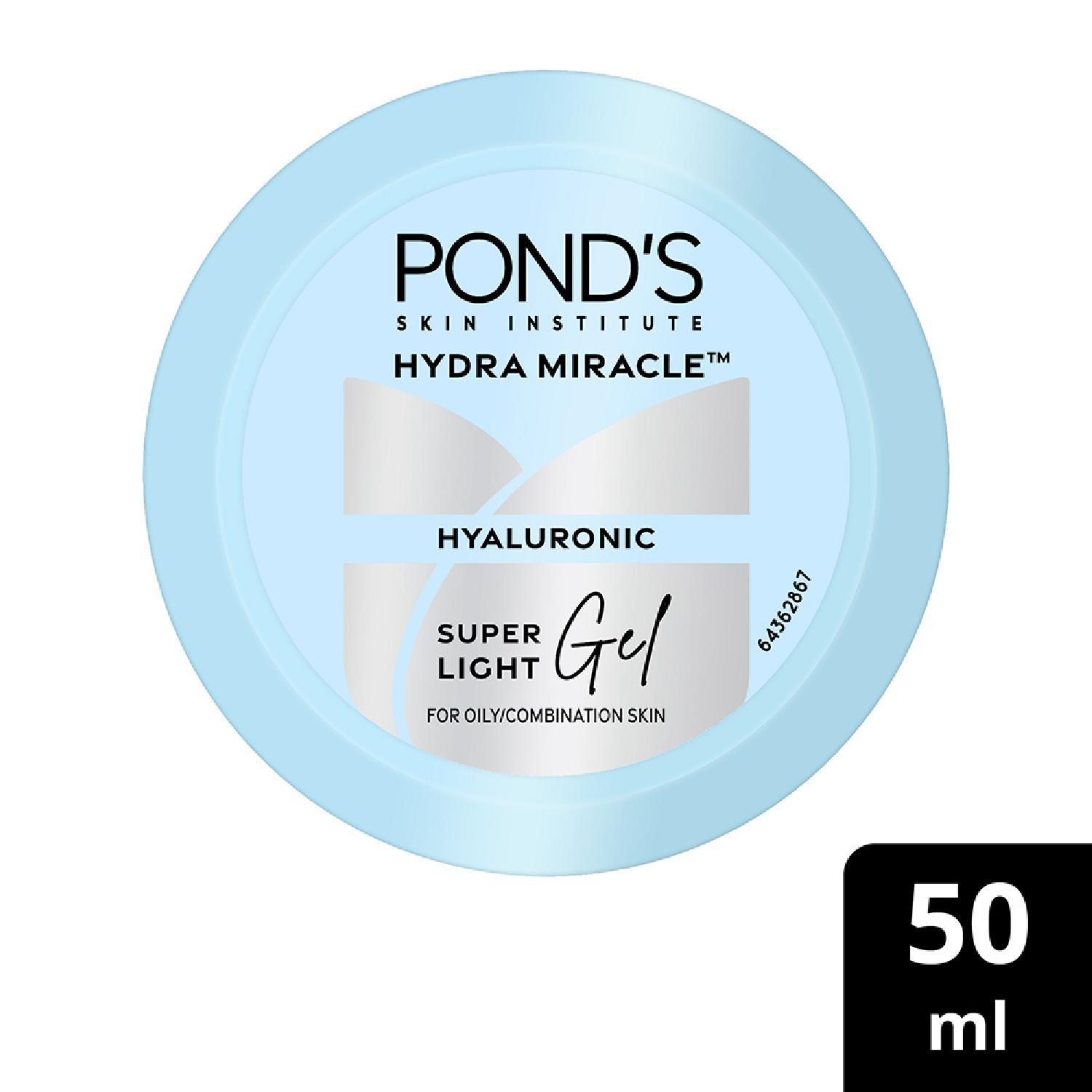 Pond's | Pond's Super Light Gel Oil-Free Moisturizer with Hyaluronic Acid & Vitamin E (50ml)