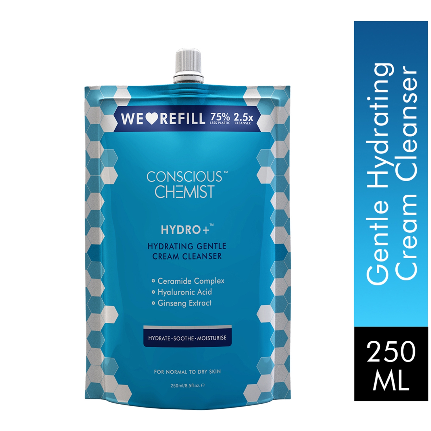 Conscious Chemist | Conscious Chemist Hydrating Face Wash Refill Pack For Dry Skin - (250ml)