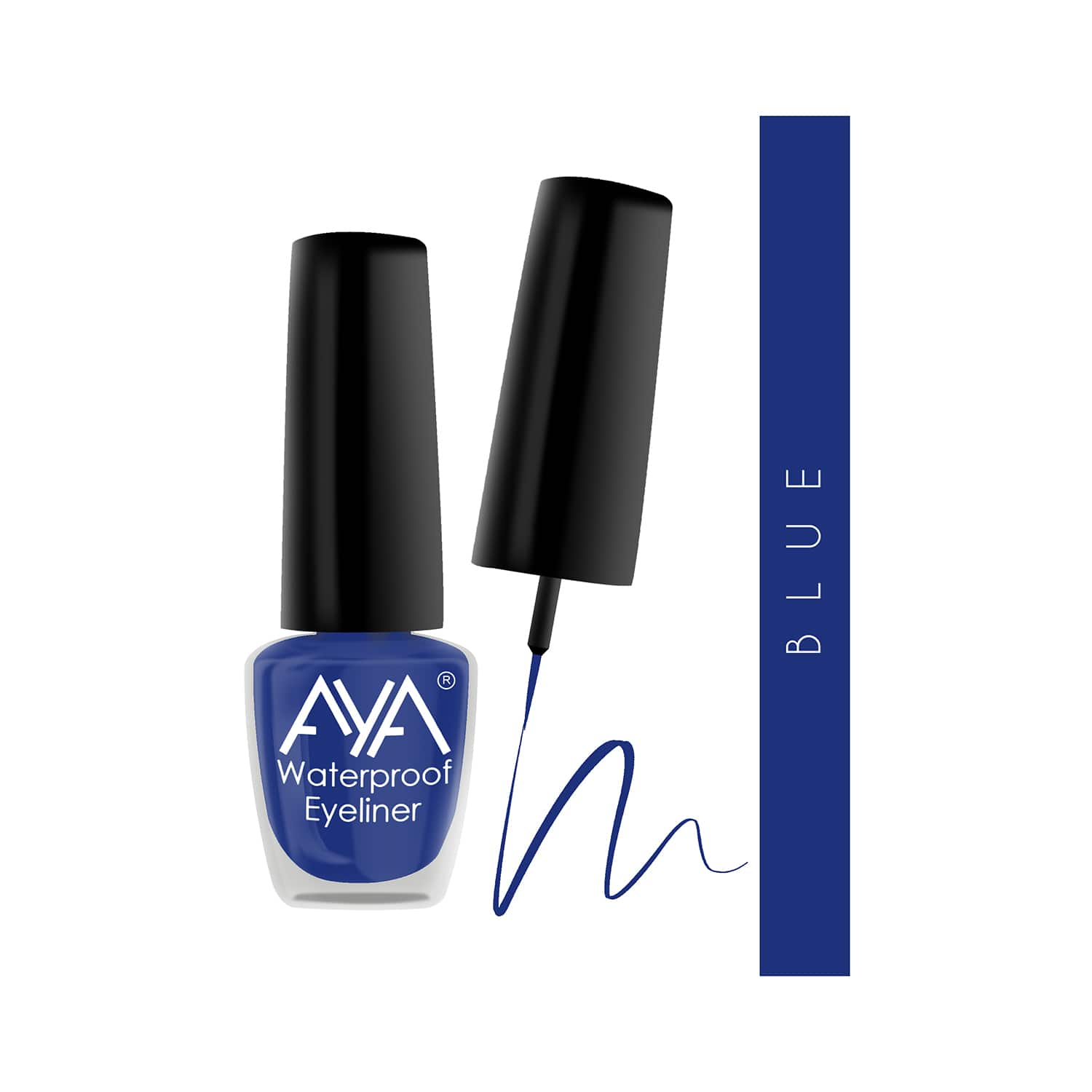 AYA | AYA 24 Hrs Long Lasting & Waterproof Eyeliner - Metallic Blue (5ml)