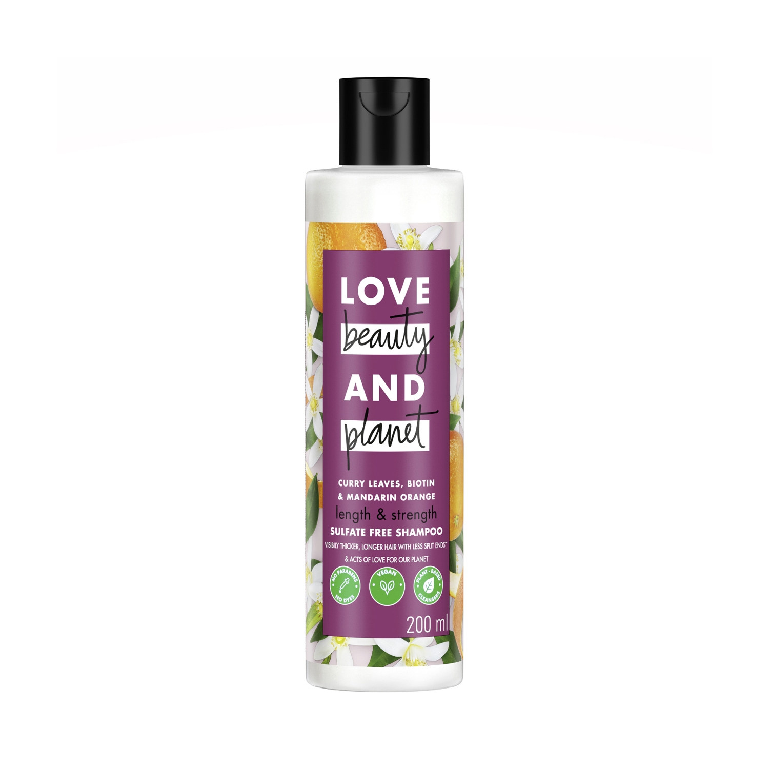 Love Beauty & Planet | Love Beauty & Planet Curry Leaves Biotin & Mandarin Sulfate Free Shampoo (200ml)