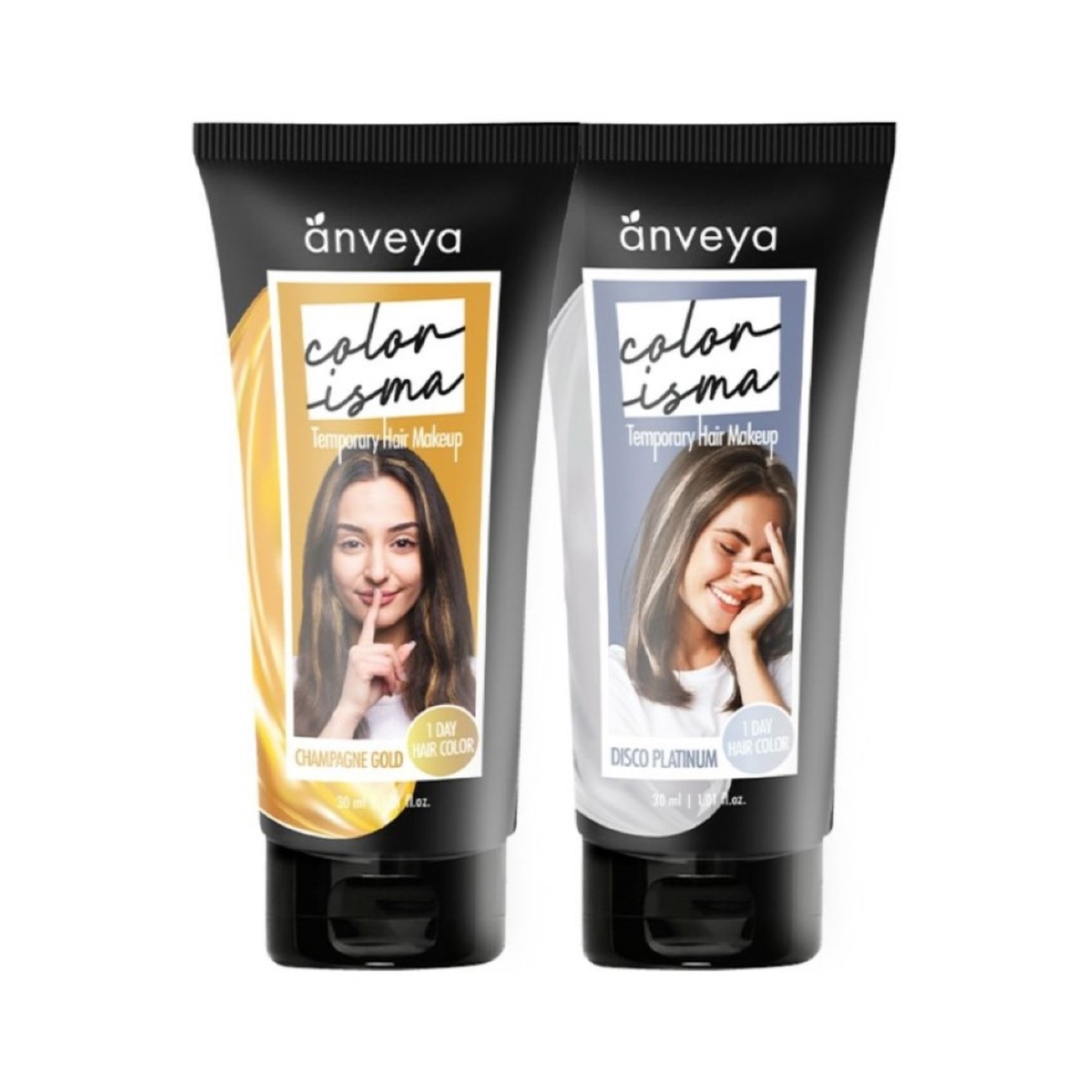 Anveya | Anveya Colorisma Hair Color Makeup - Champagne Gold Disco Platinum (2Pcs)