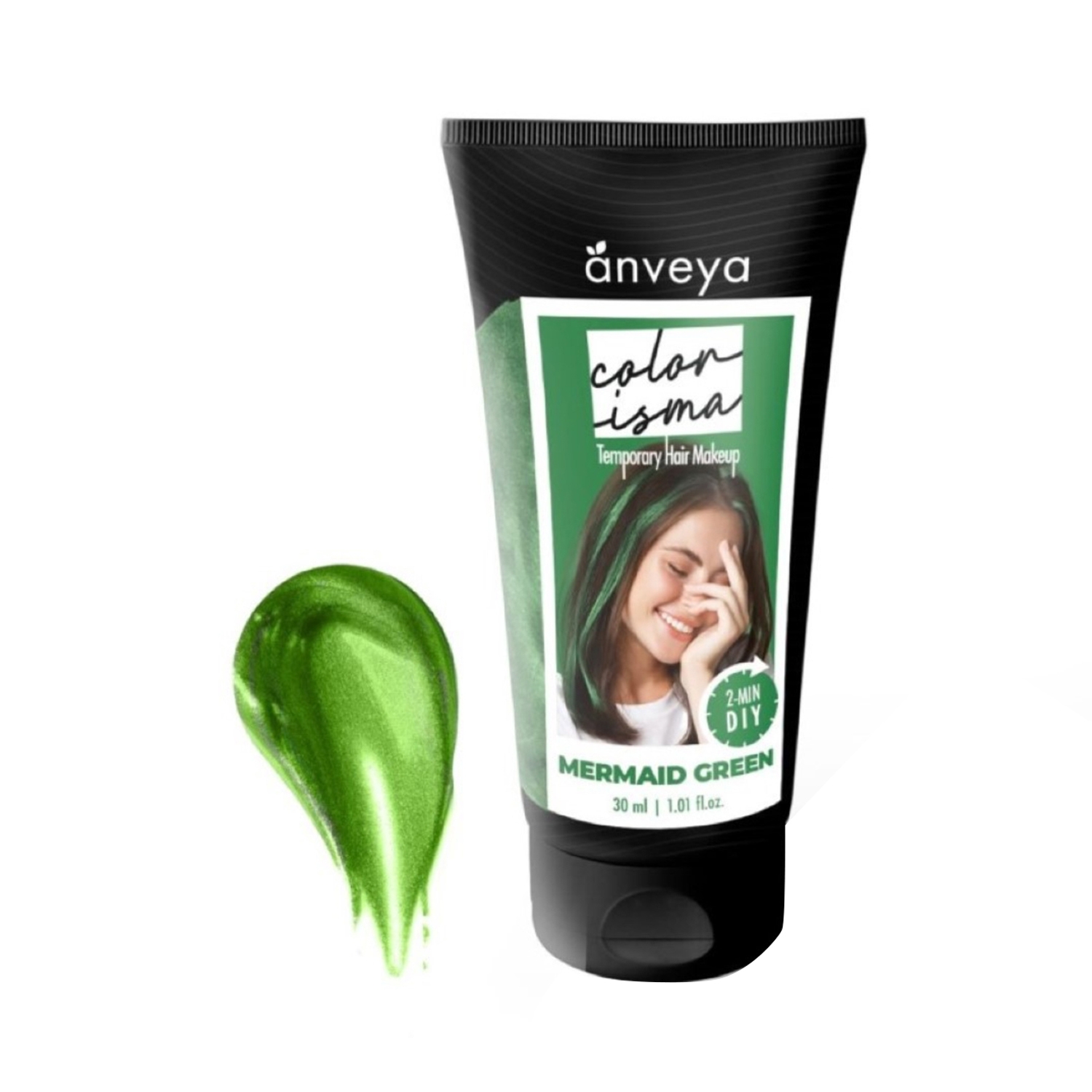 Anveya Colorisma Hair Color Makeup - Mermaid Green (30ml)