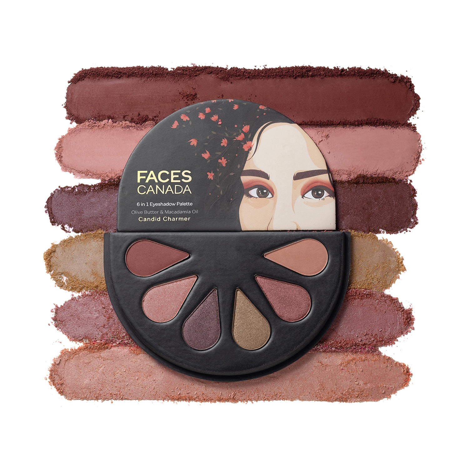 Faces Canada | Faces Canada 6-In-1 Eyeshadow Palette - 02 Candid Charmer (6g)