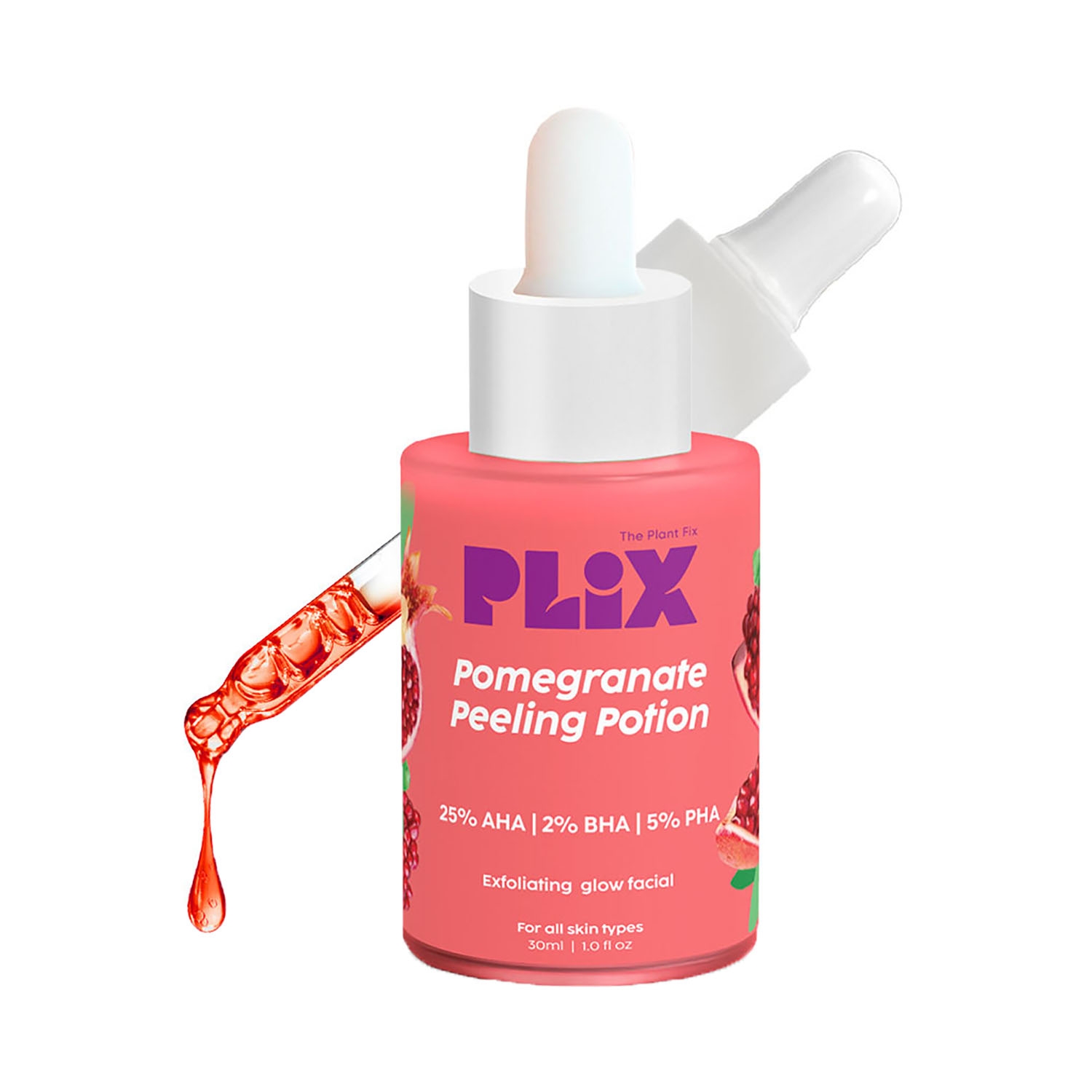 Plix The Plant Fix | Plix The Plant Fix 25% AHA + 2% BHA + 5% PHA Peeling Solution (30ml)