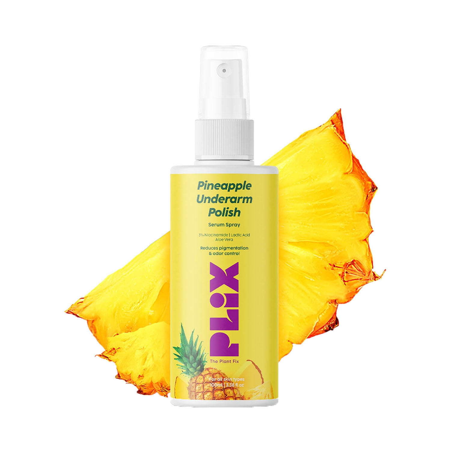 Plix The Plant Fix | Plix The Plant Fix Pineapple Underarms Polish Serum Spray (100ml)