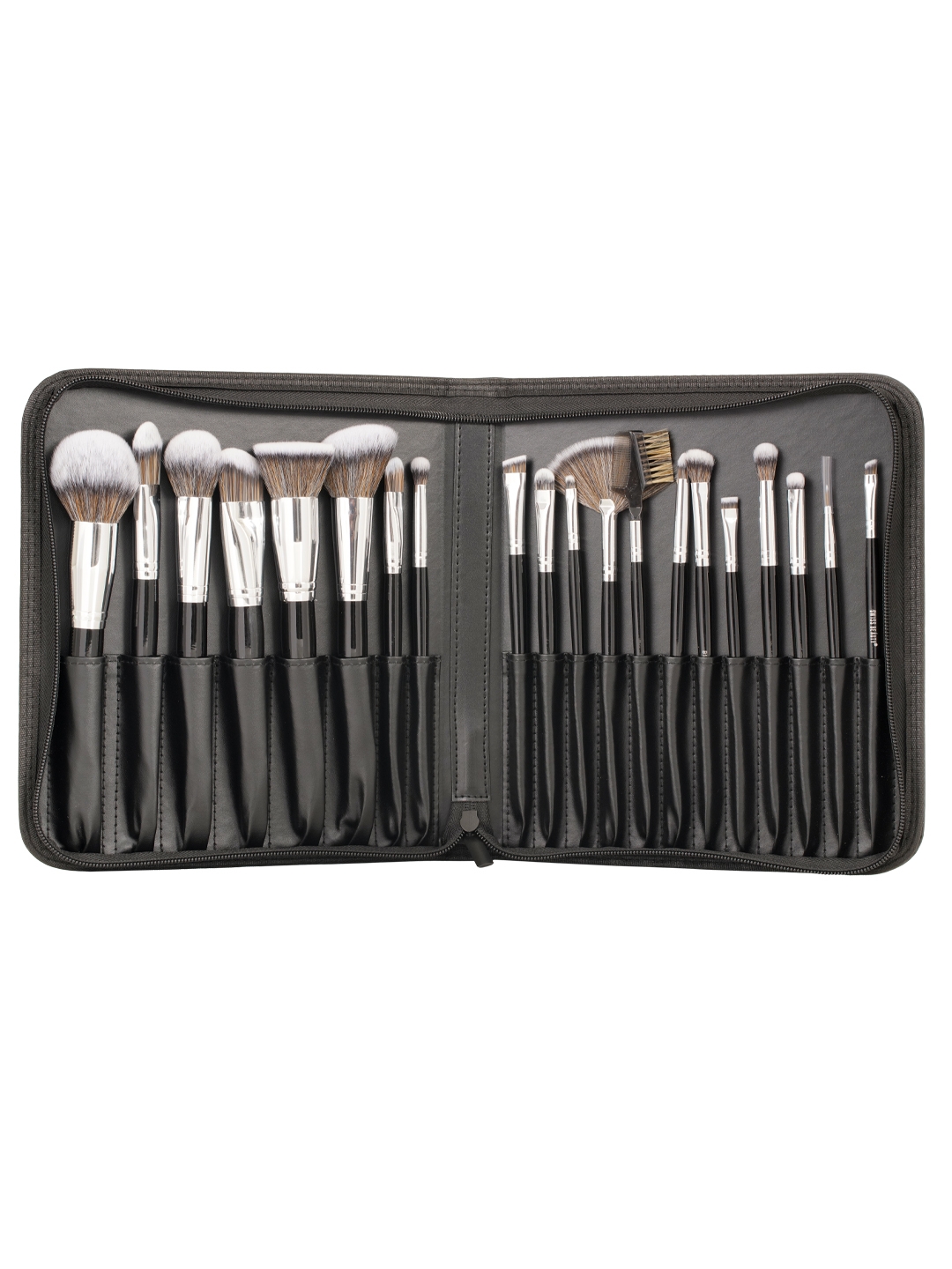 Swiss Beauty | Swiss Beauty Professional Makeup Brush Set - Black, Silver (20 Pcs)