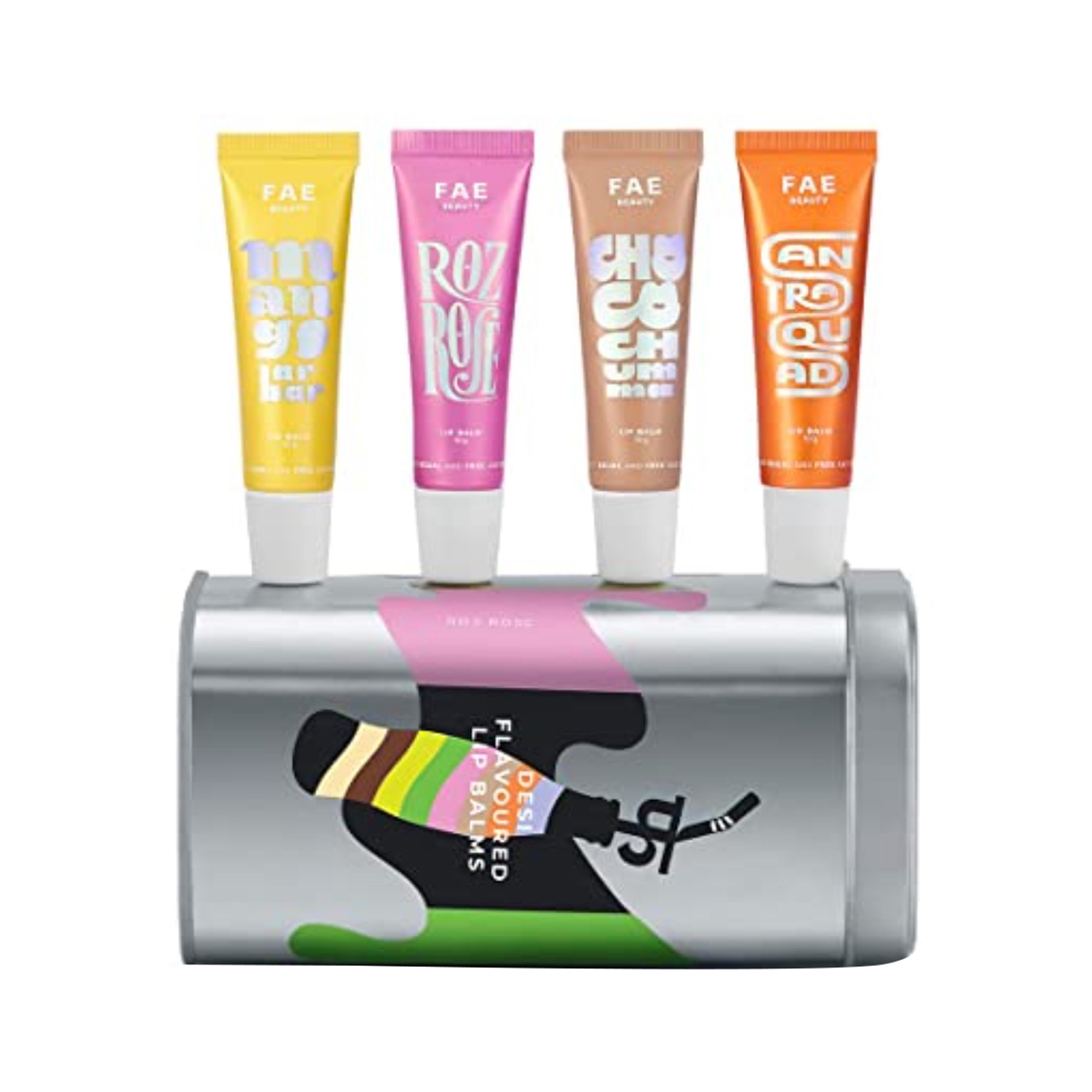 FAE BEAUTY | FAE BEAUTY Set of 4 Tinted Lip Balms with SPF20+