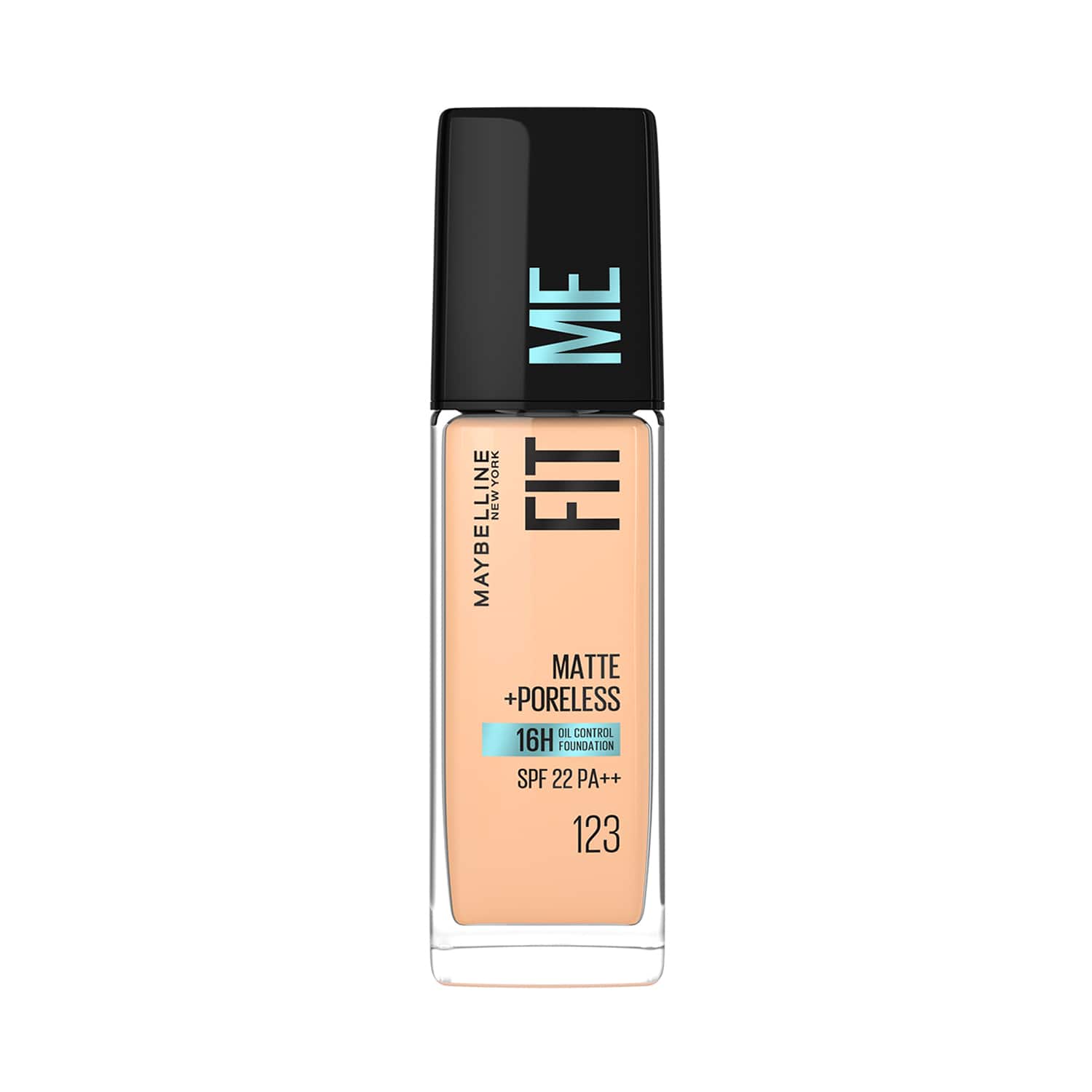 Maybelline New York | Maybelline New York Fit Me Matte + Poreless Liquid Foundation SPF 22 - 123 Soft Nude (30ml)