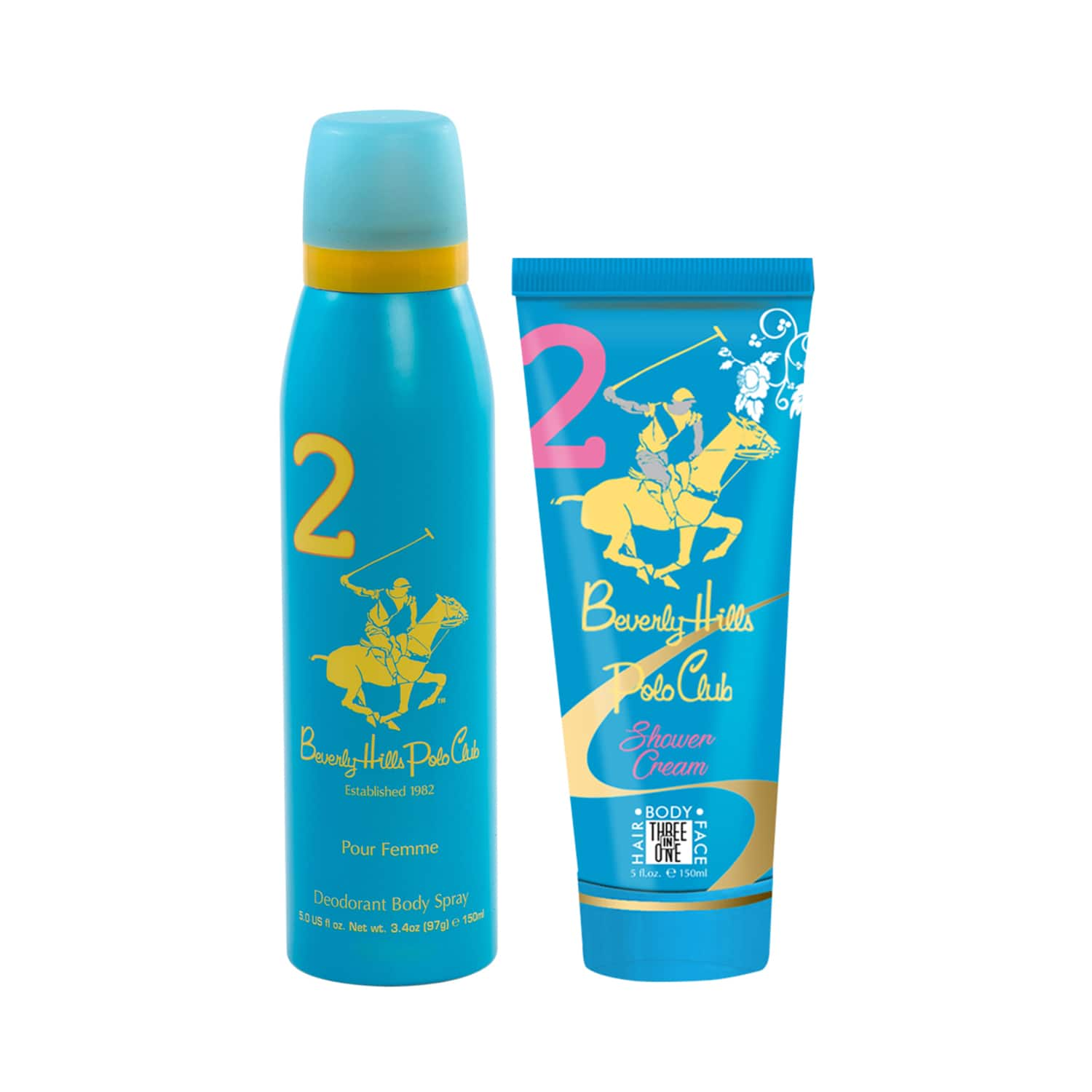 BEVERLY HILLS POLO CLUB | BEVERLY HILLS POLO CLUB No.2 Body Mist & Shower Cream Gift Set (2Pcs)