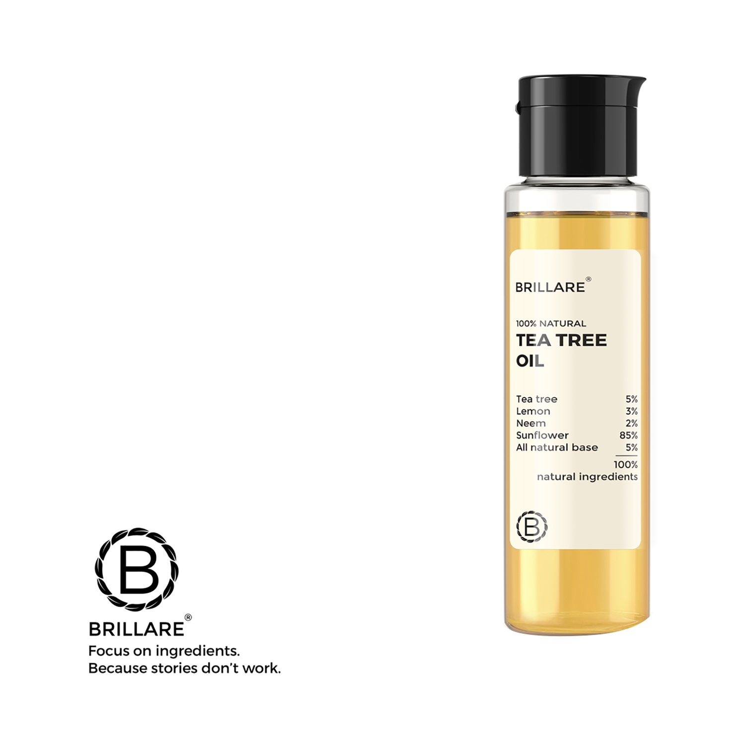 Brillare | Brillare Tea Tree Oil For Itchy, Flaky, Dandruff Prone Scalp (100ml)
