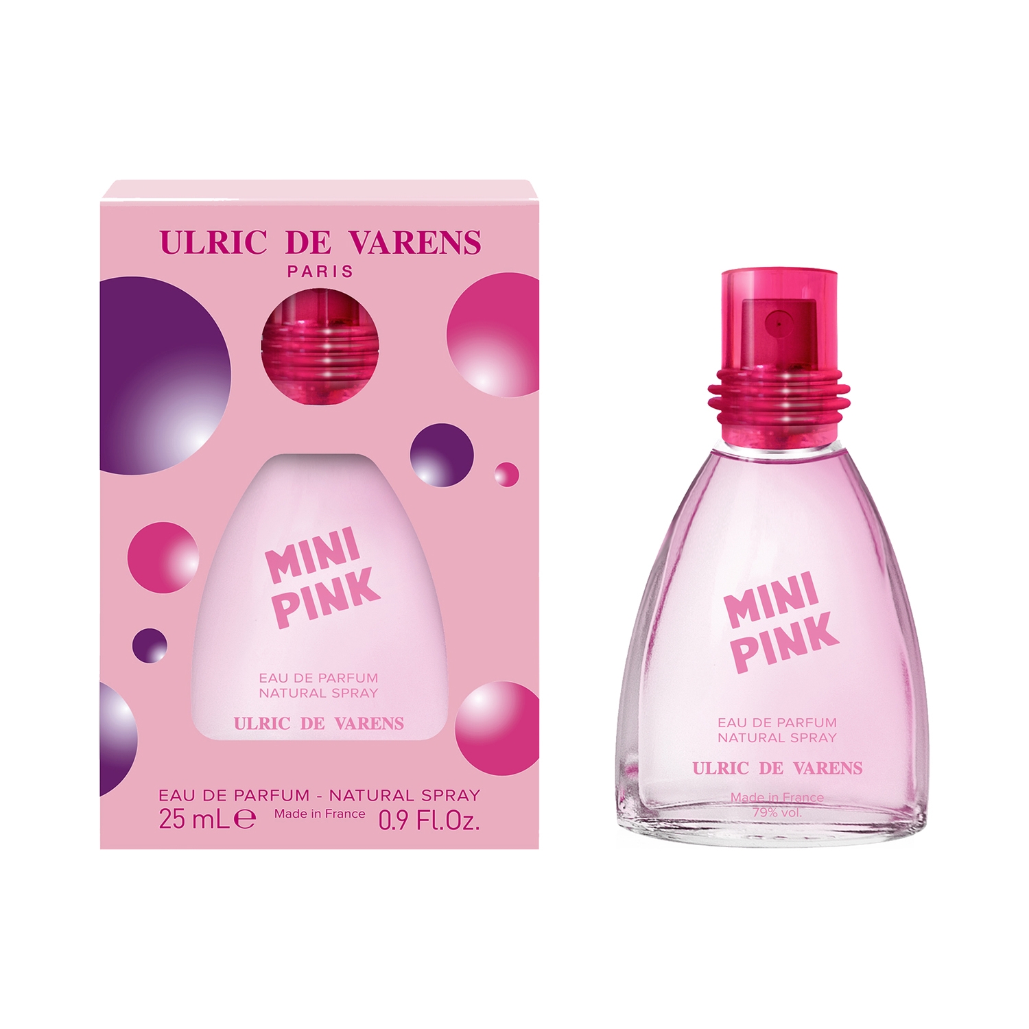 Ulric De Varens | Ulric De Varens Mini Pink Eau De Parfum for Her (25ml)