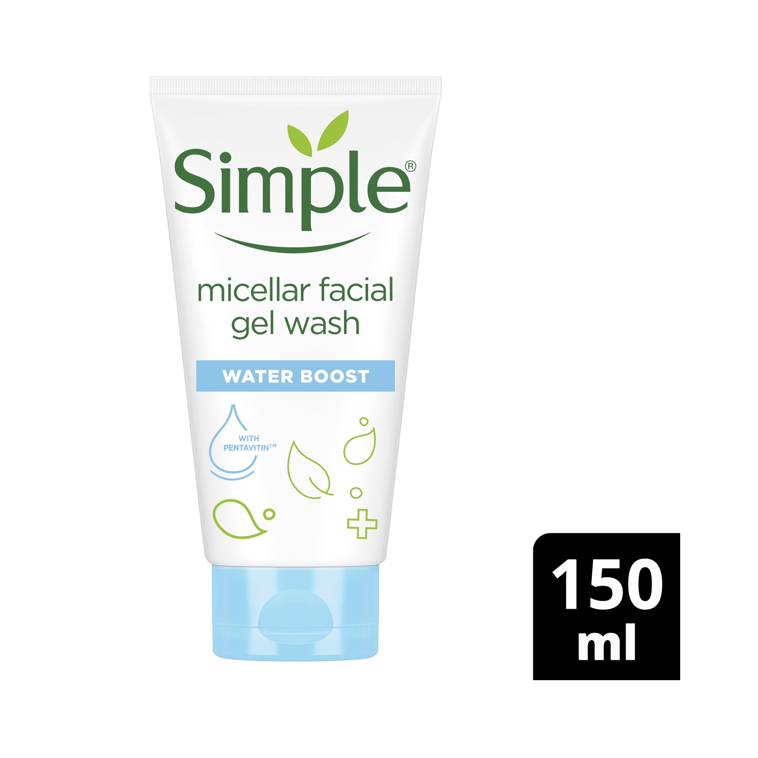Simple | Simple Water Boost Micellar Facial Wash (150ml)