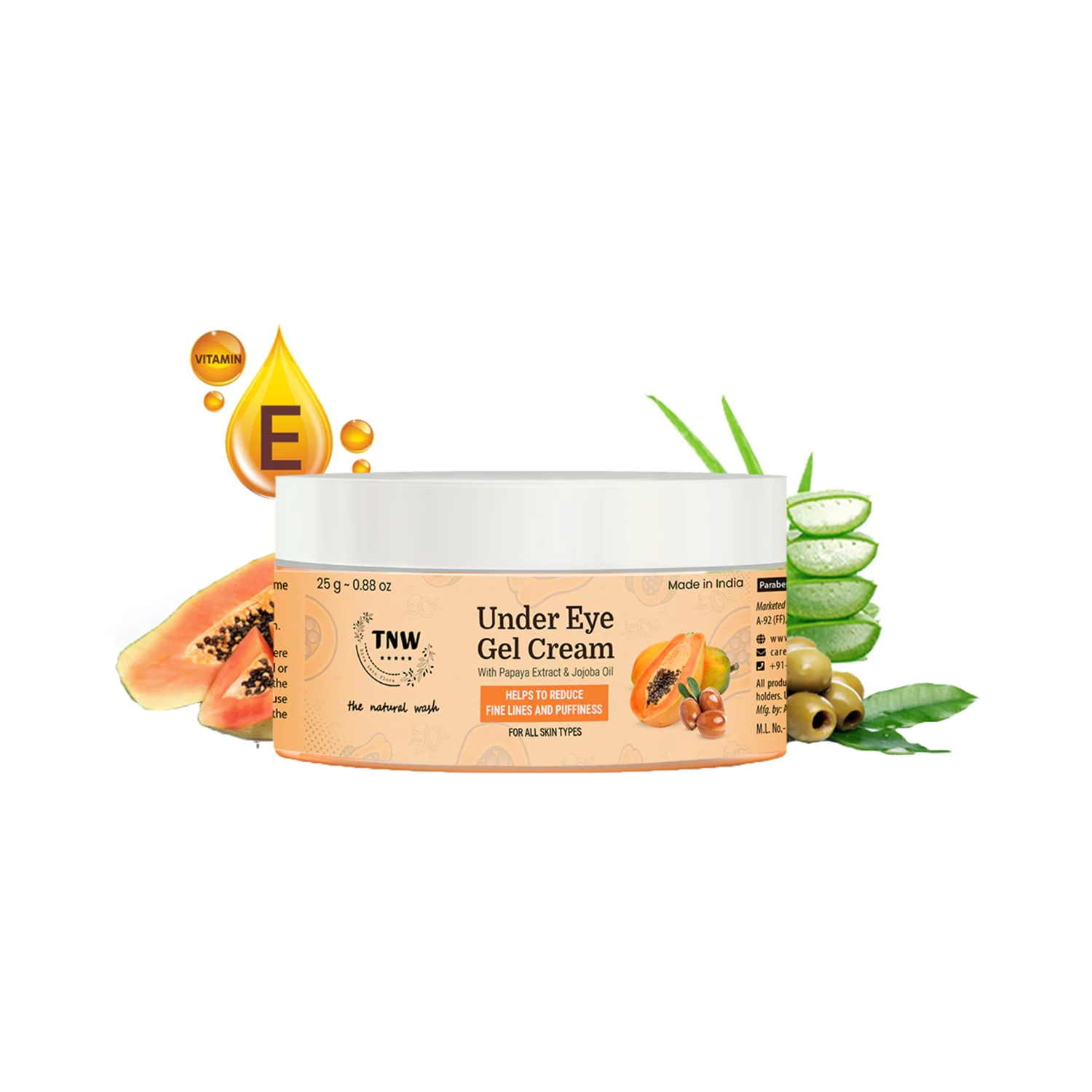 TNW The Natural Wash | TNW The Natural Wash Papaya Under Eye Gel Cream (25g)