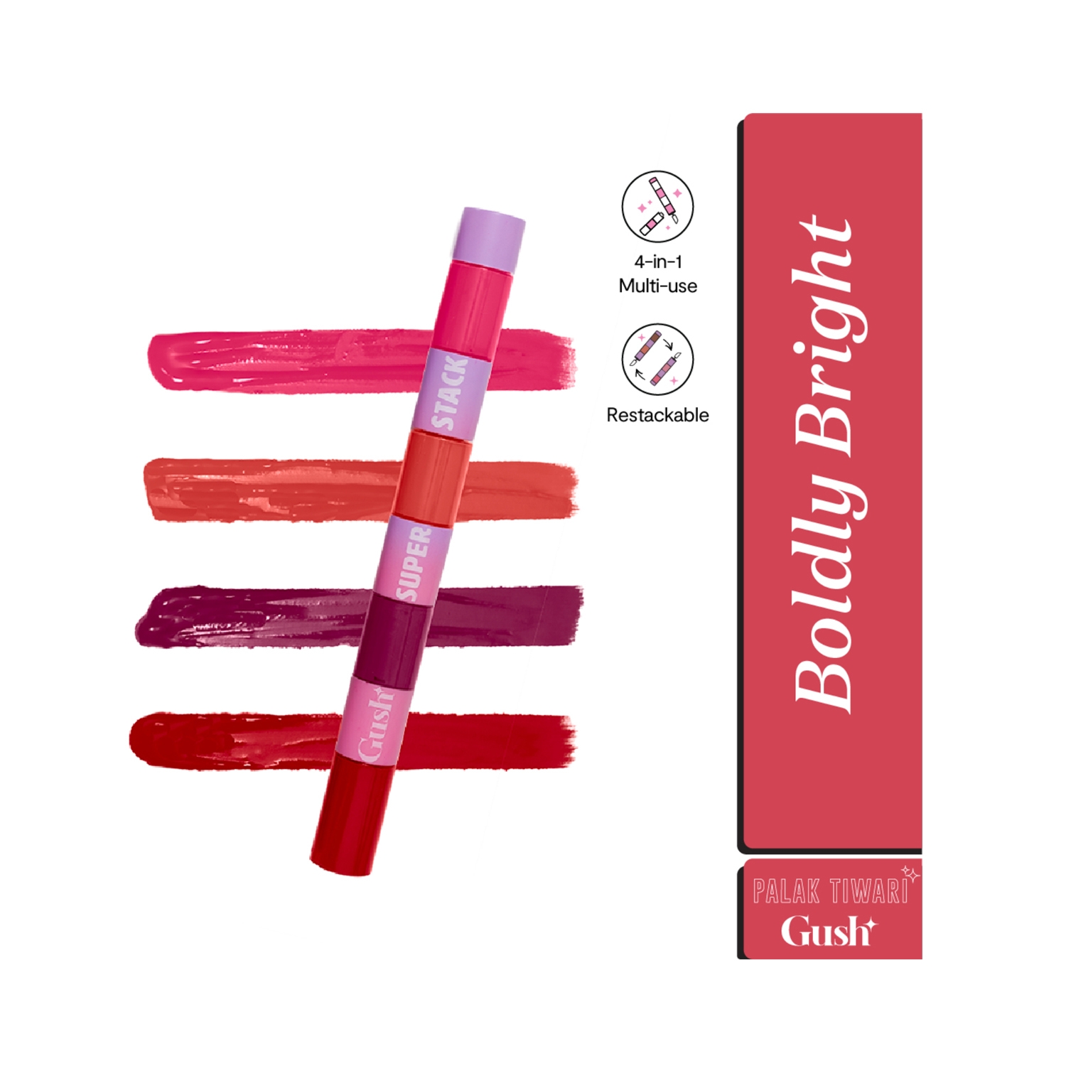 Gush Beauty | Gush Beauty Super Stack Liquid Lipstick - Boldly Bright (8.4g)