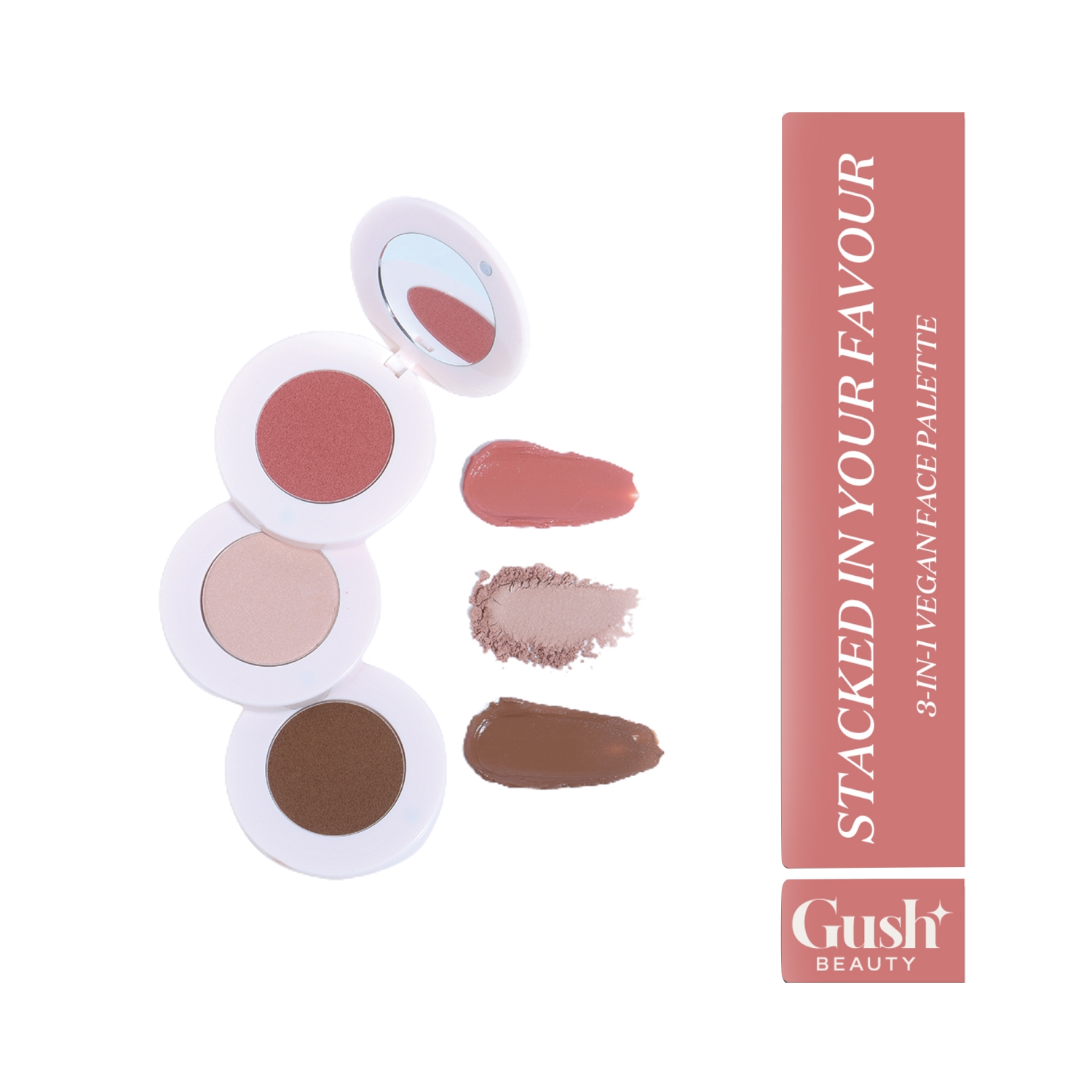 Gush Beauty | Gush Beauty Stacked In Your Favour Multi-Purpose Face Palette - Weekdays To Weekend (6.9g)
