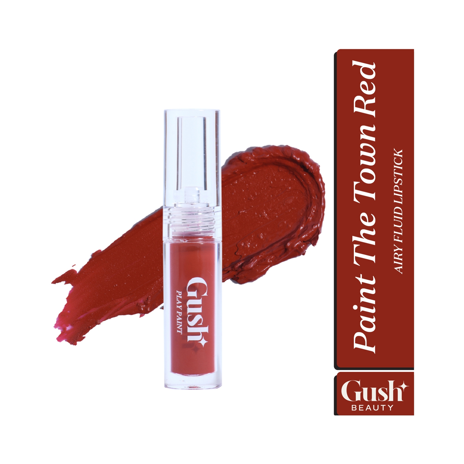 Gush Beauty | Gush Beauty Playpaint Airy Fluid Lipstick - Paint The Town Red (2.8ml)