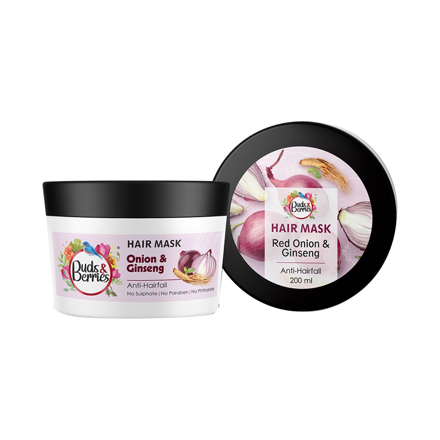 Buds & Berries | Buds & Berries Red Onion And Ginseng Hair Mask (200ml)