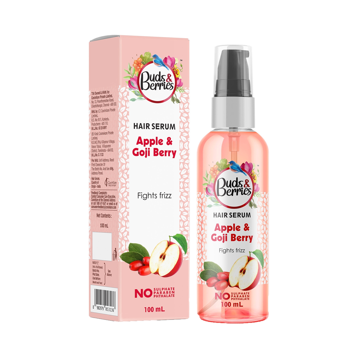 Buds & Berries | Buds & Berries Apple And Goji Berry Hair Serum (100ml)