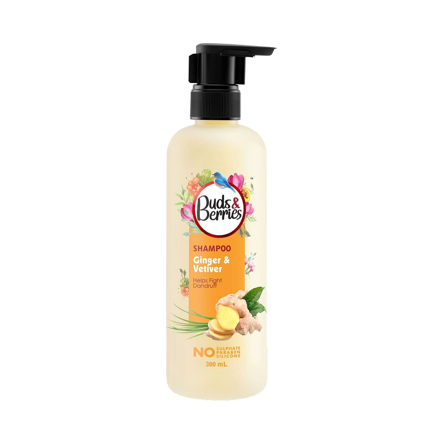 Buds & Berries | Buds & Berries Ginger And Vetiver Shampoo (300ml)