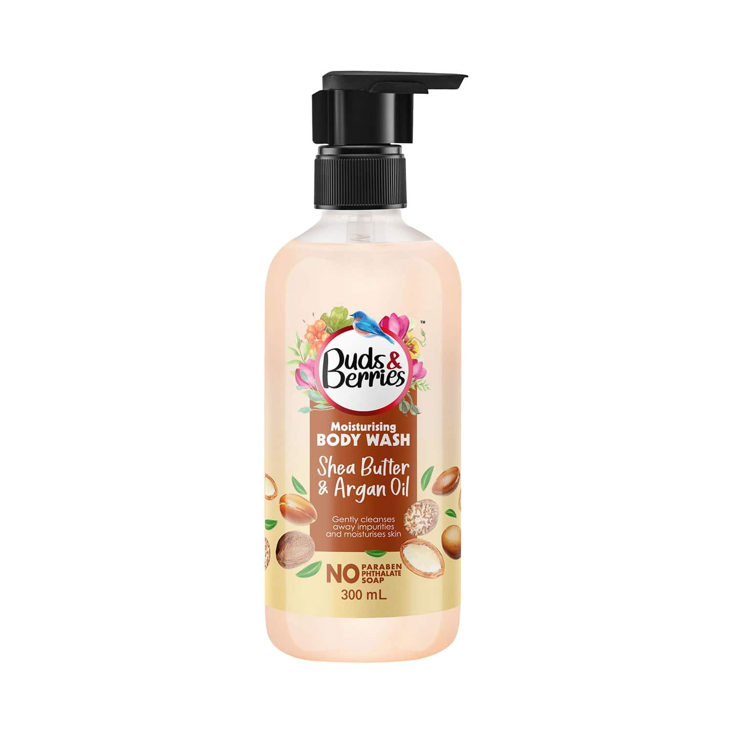 Buds & Berries | Buds & Berries Shea Butter And Argan Oil Body Wash (300ml)