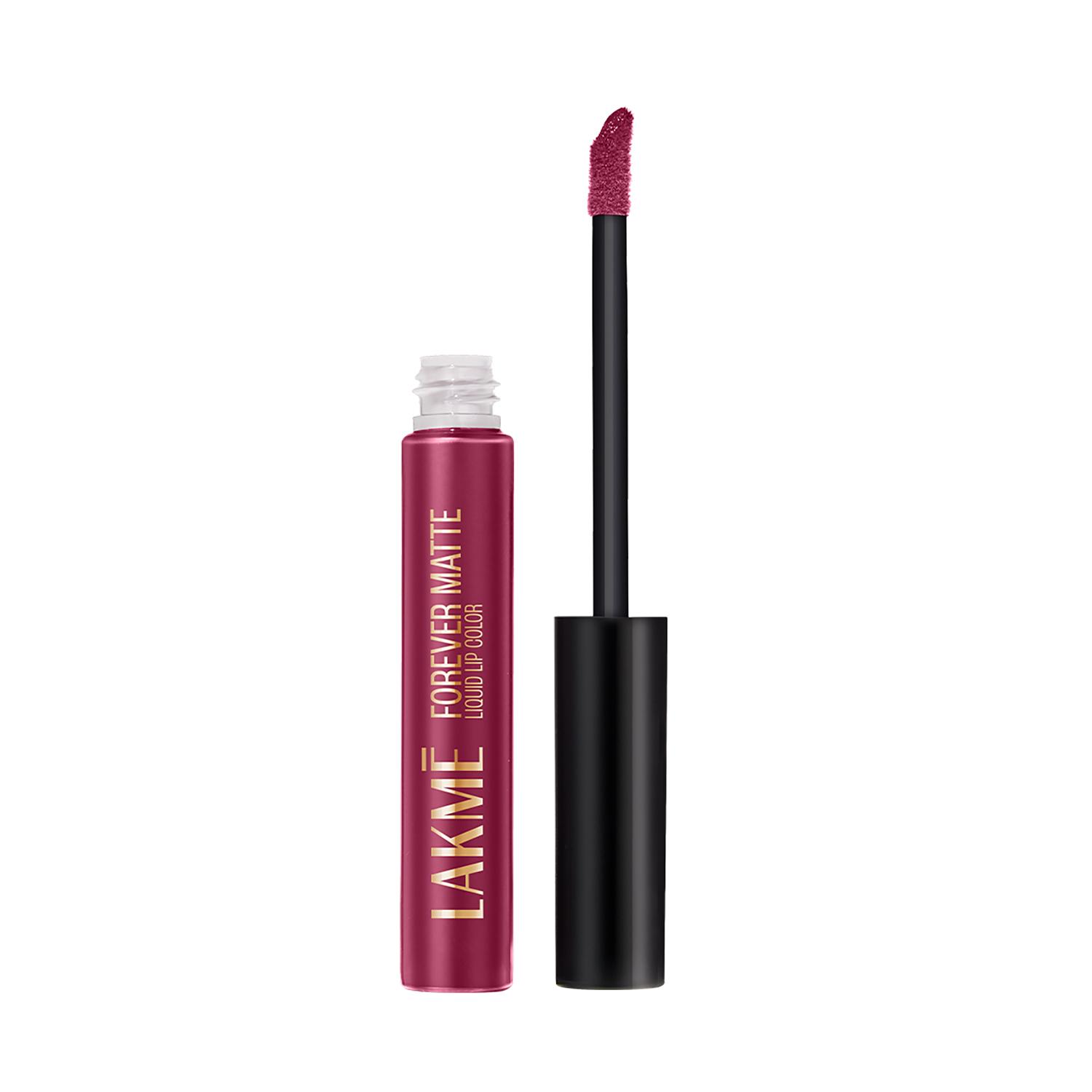 Lakme | Lakme Forever Matte Liquid Lip, 16hr Lipstick, Red Divine (5.6 ml)